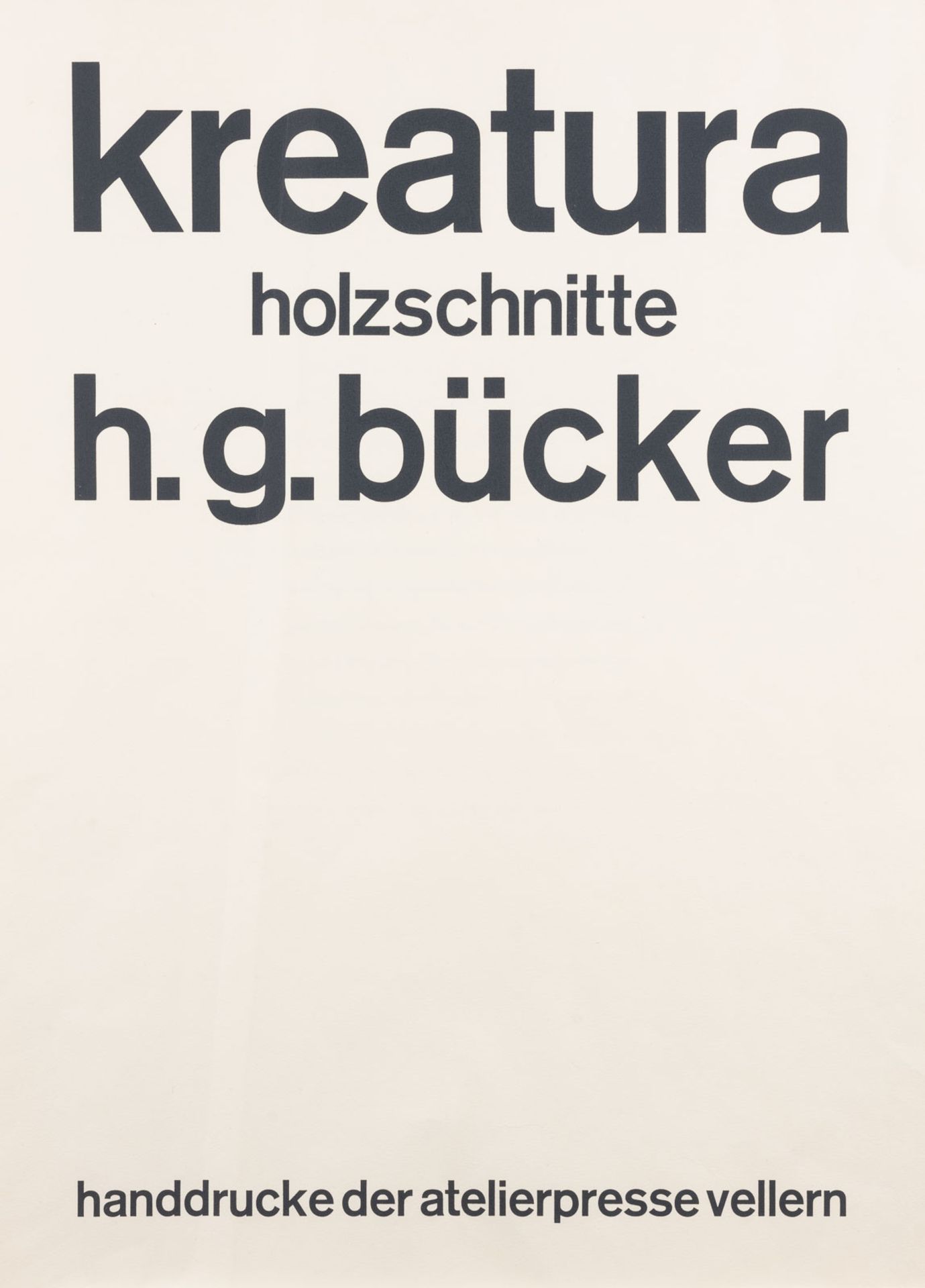 PORTFOLIO 'KREATURA - HOLZSCHNITTE H. G. BÜCKER' - Image 2 of 15