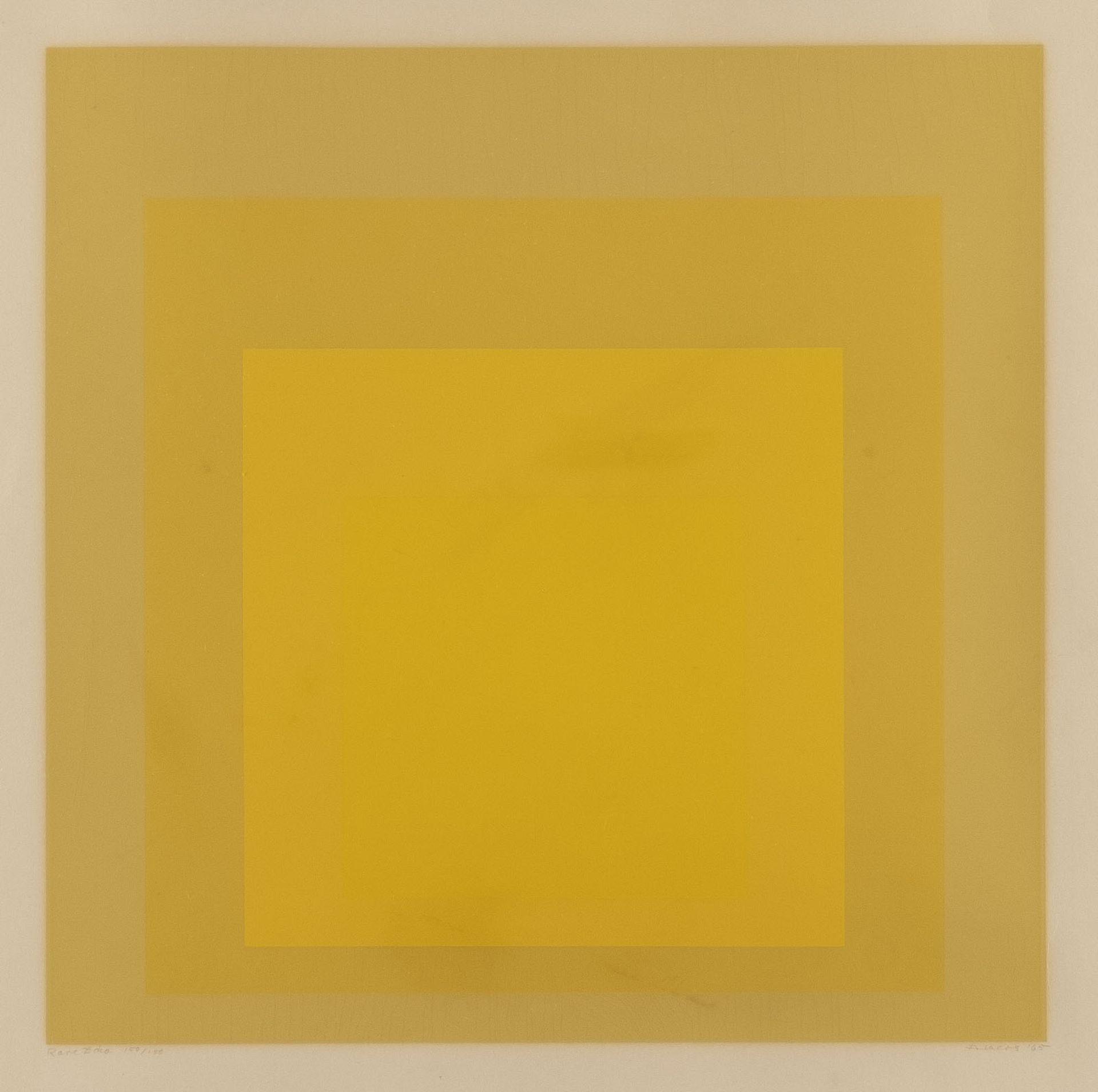 JOSEF ALBERS 'RARE ECHO' (1965)