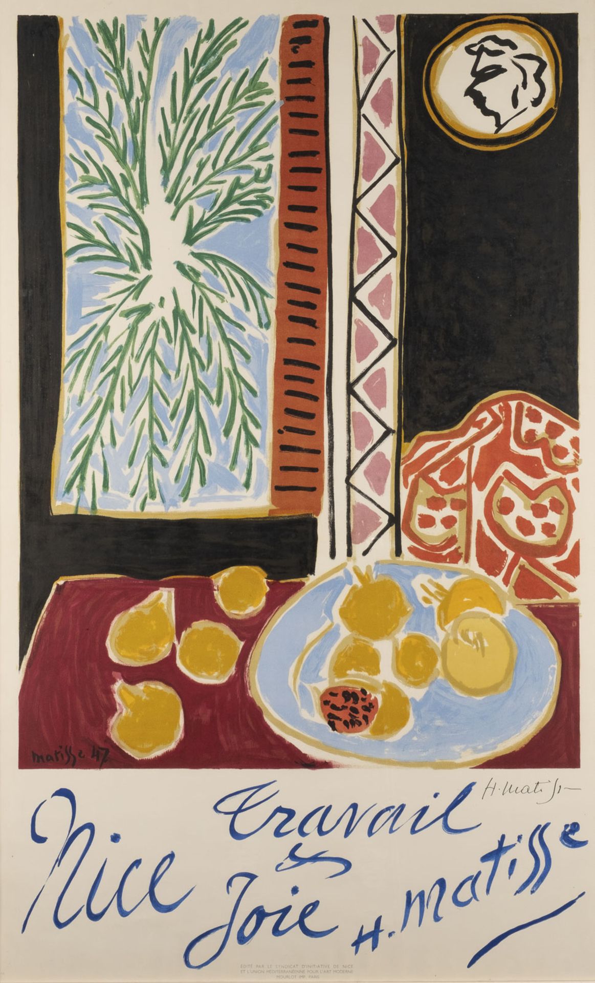 HENRI MATISSE PLAKAT 'TRAVAIL NICE JOIE' (1947)