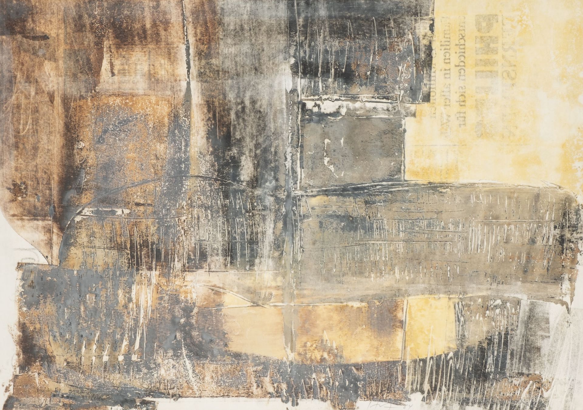 EDGAR HOFSCHEN ZWEI ARBEITEN 'OHNE TITEL' (1964) - Bild 2 aus 2