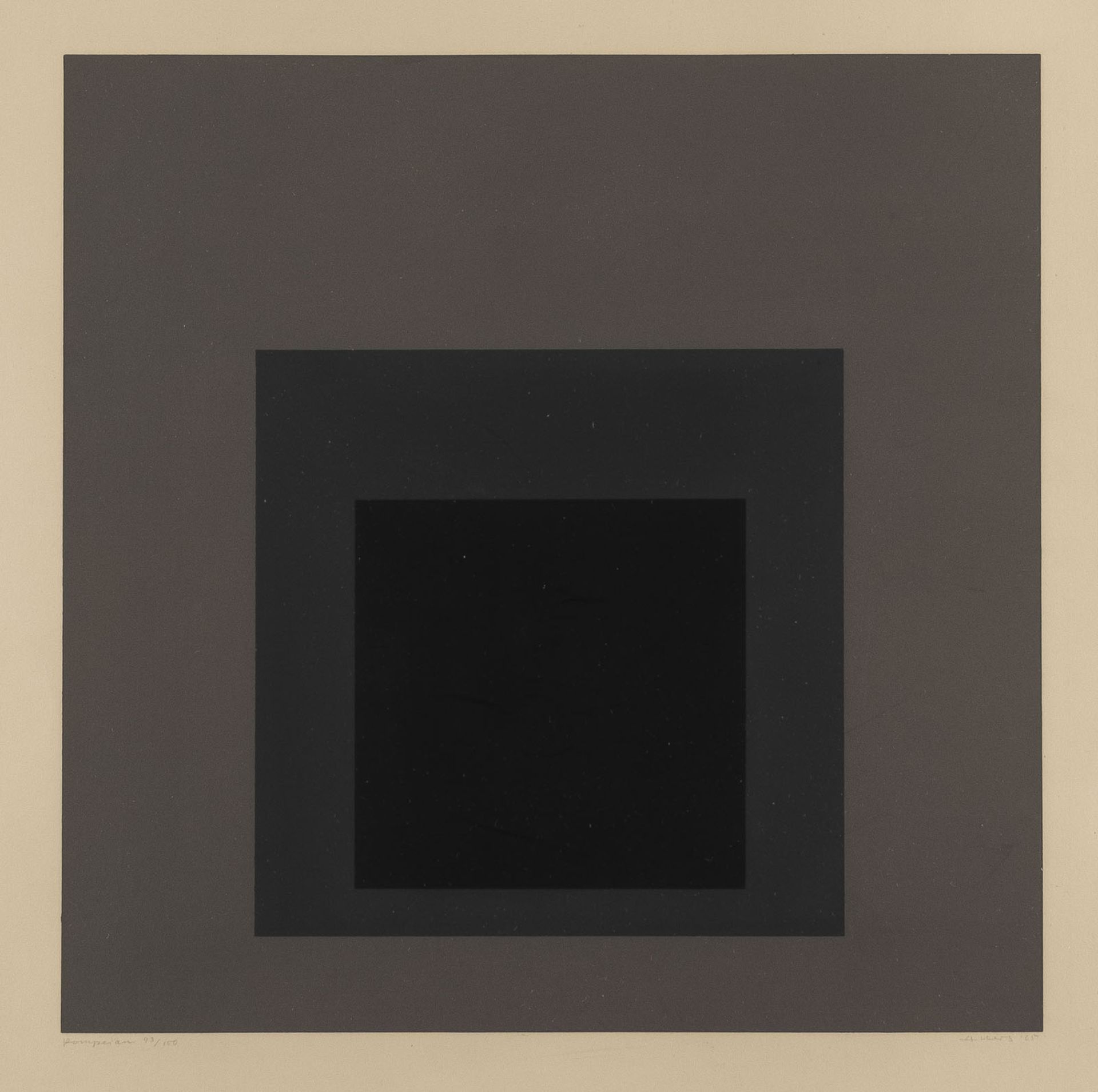 JOSEF ALBERS 'POMPEIAN' (1965)