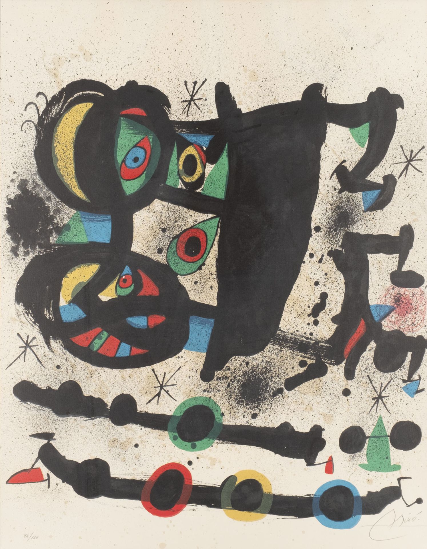 JOAN MIRÓ 'HOMENAJE A JOSEP LLUIS SERT' (1972)