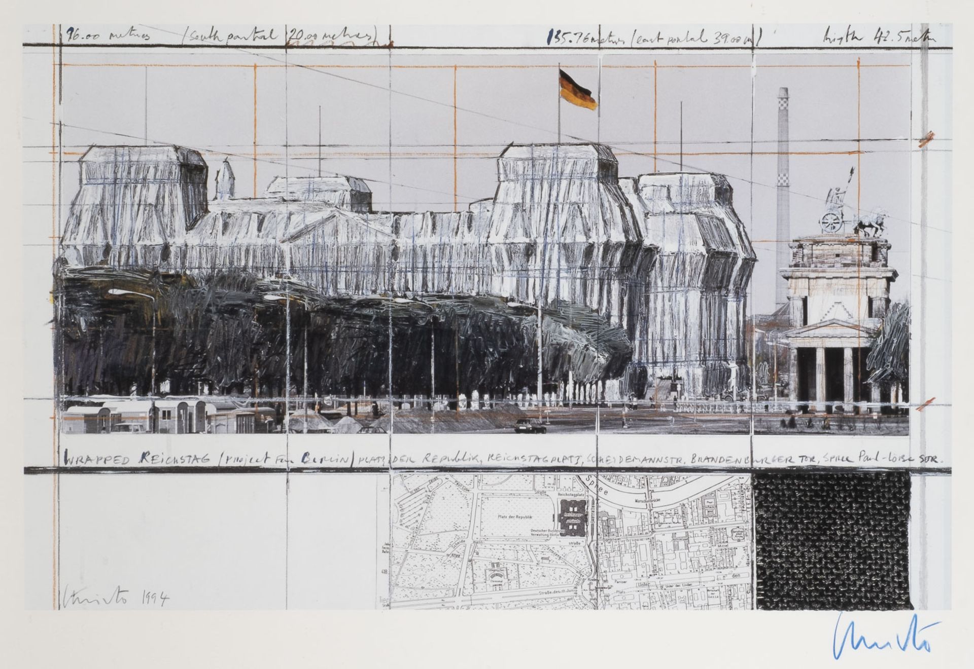 CHRISTO & JEANNE-CLAUDE 'WRAPPED REICHSTAG' (1994)