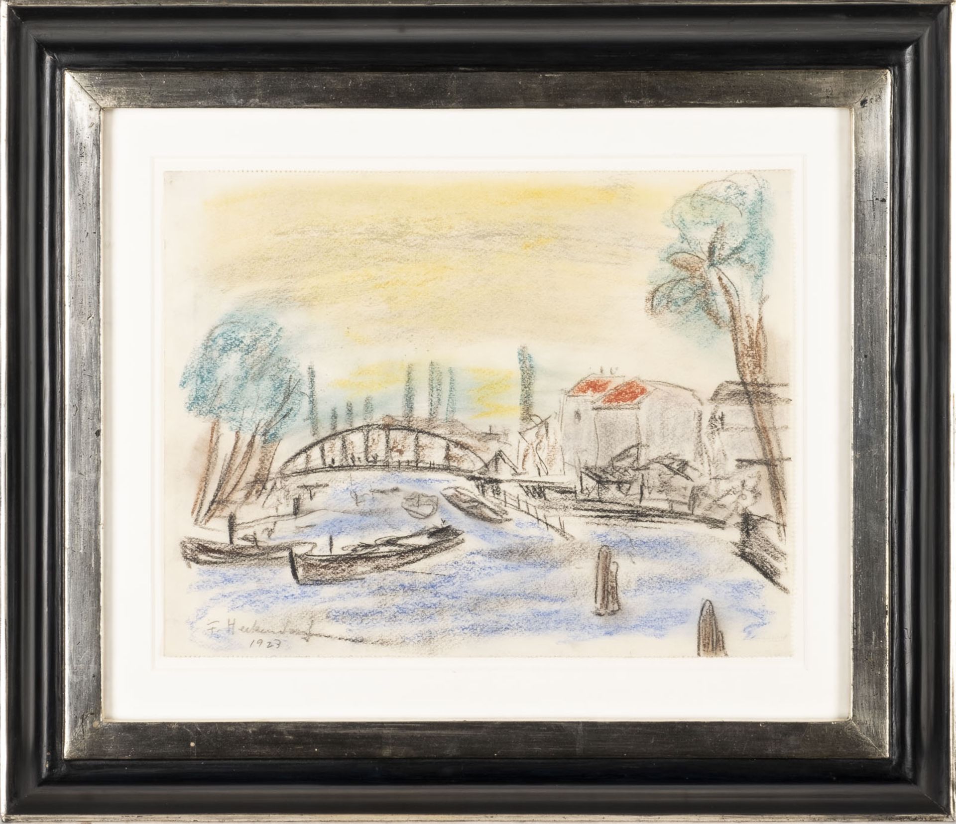 'SCHLEUSENBRÜCKE IN BERLIN SPANDAU' (1927) - Image 2 of 2