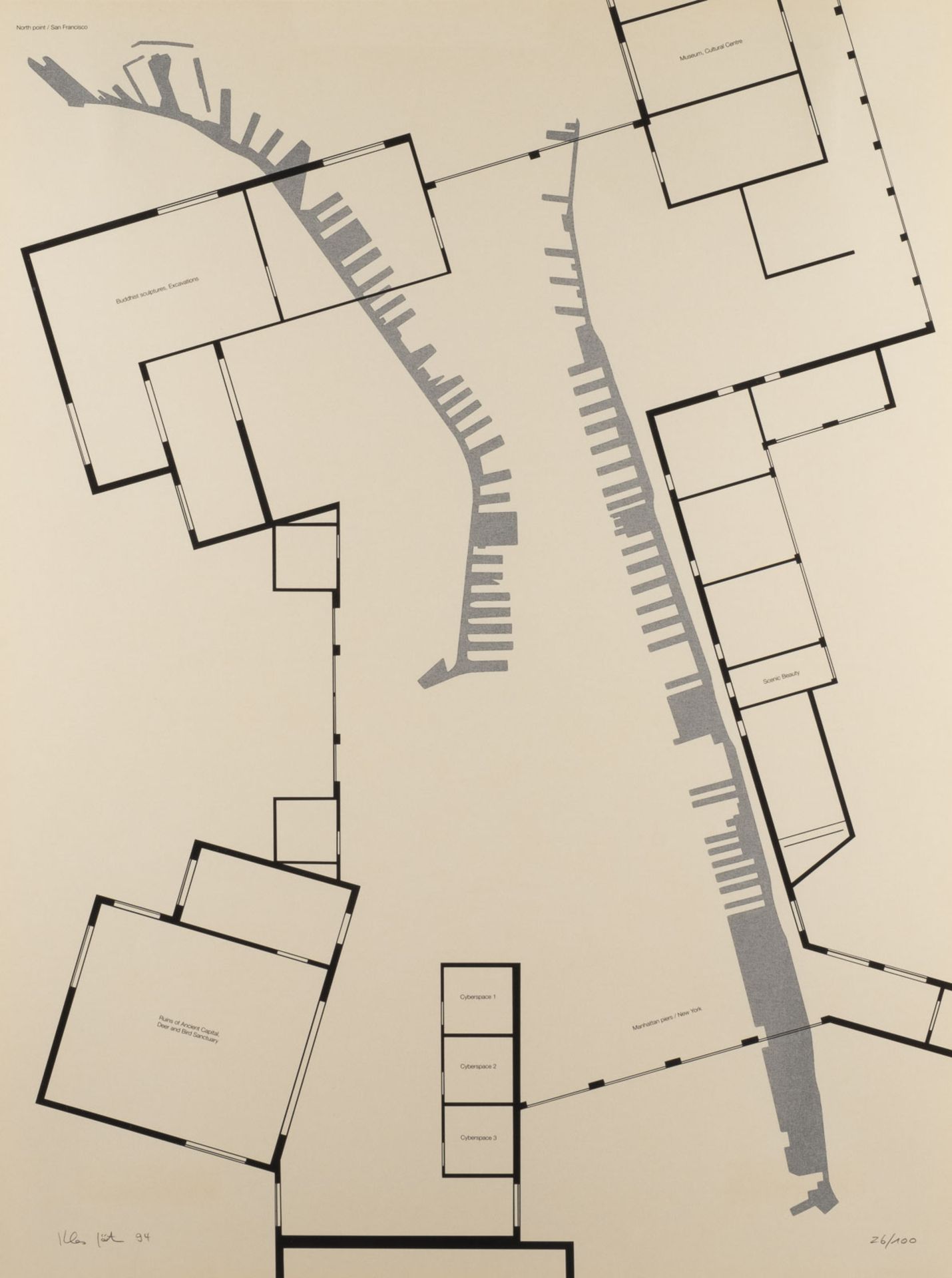 MAPPENWERK 'WATTENMEER UMWELTSCHUTZPROJEKT' (12 SERIGRAFIEN) (1994) - Bild 8 aus 13