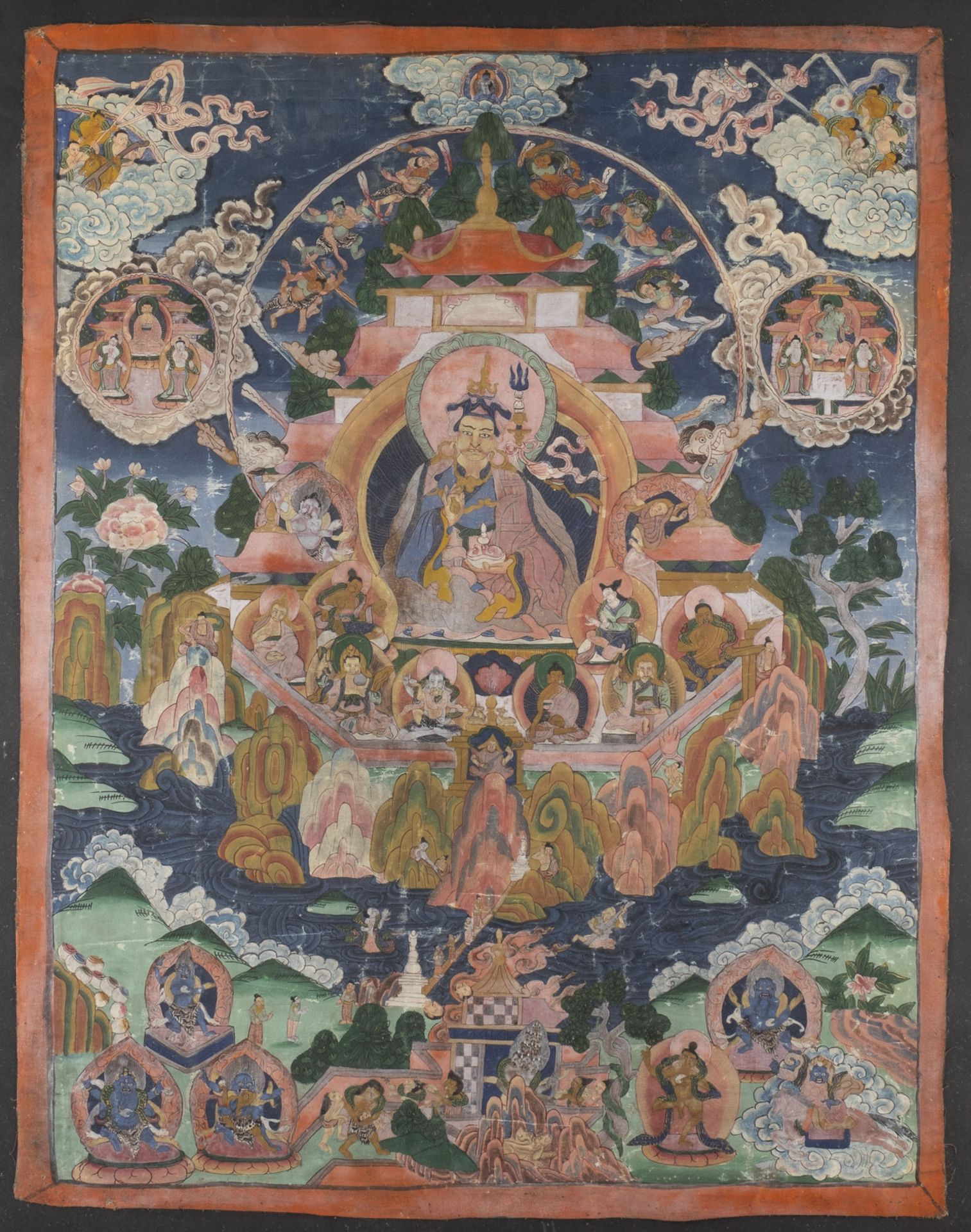 EIN THANGKA DES TARA MANDALA UND EIN THANGKA DES PADMASAMBHAVA - Bild 3 aus 3