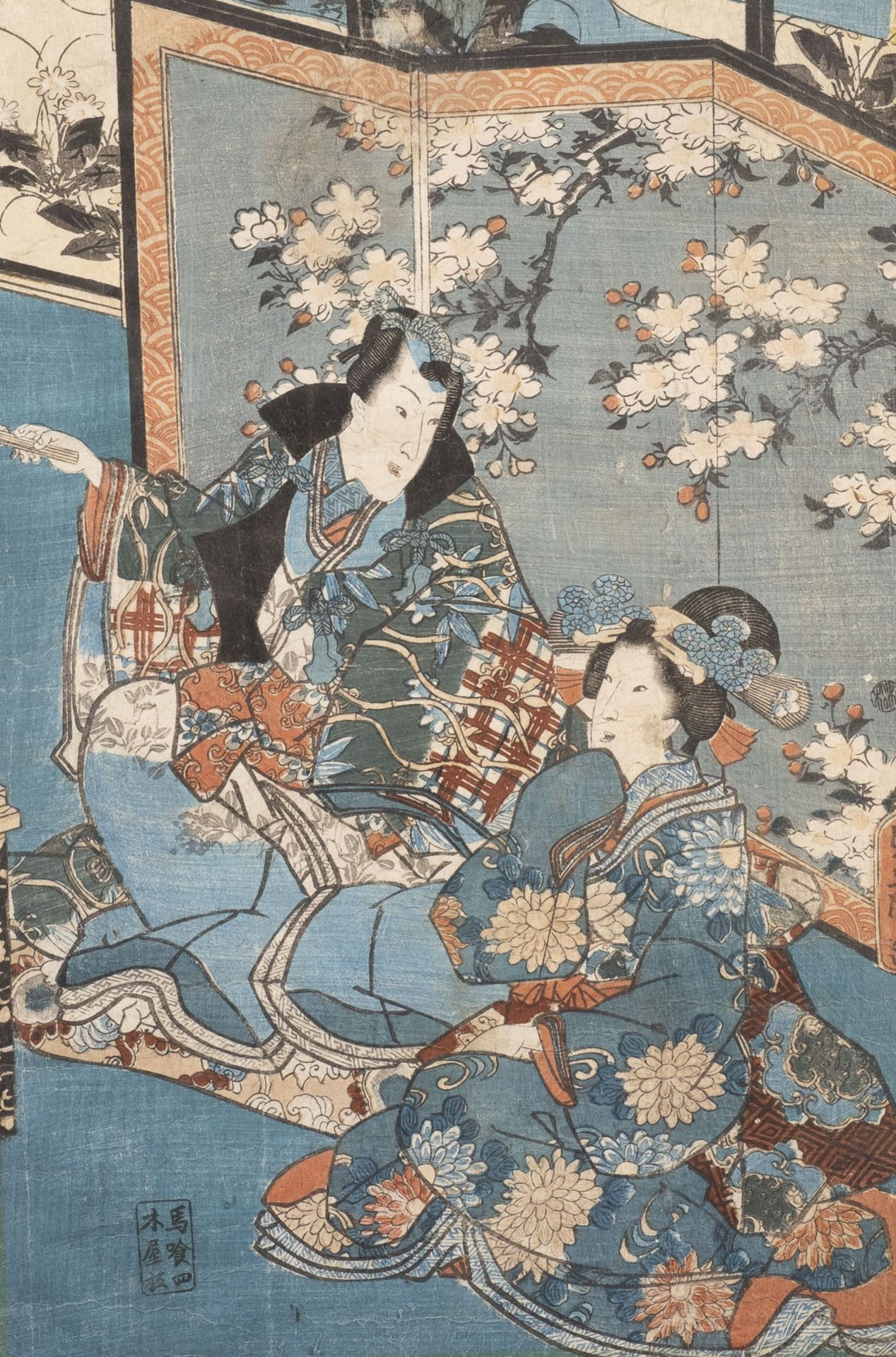 UTAGAWA KUNISADA I, ZWEI GRUPPE GENJI-E - Image 3 of 5