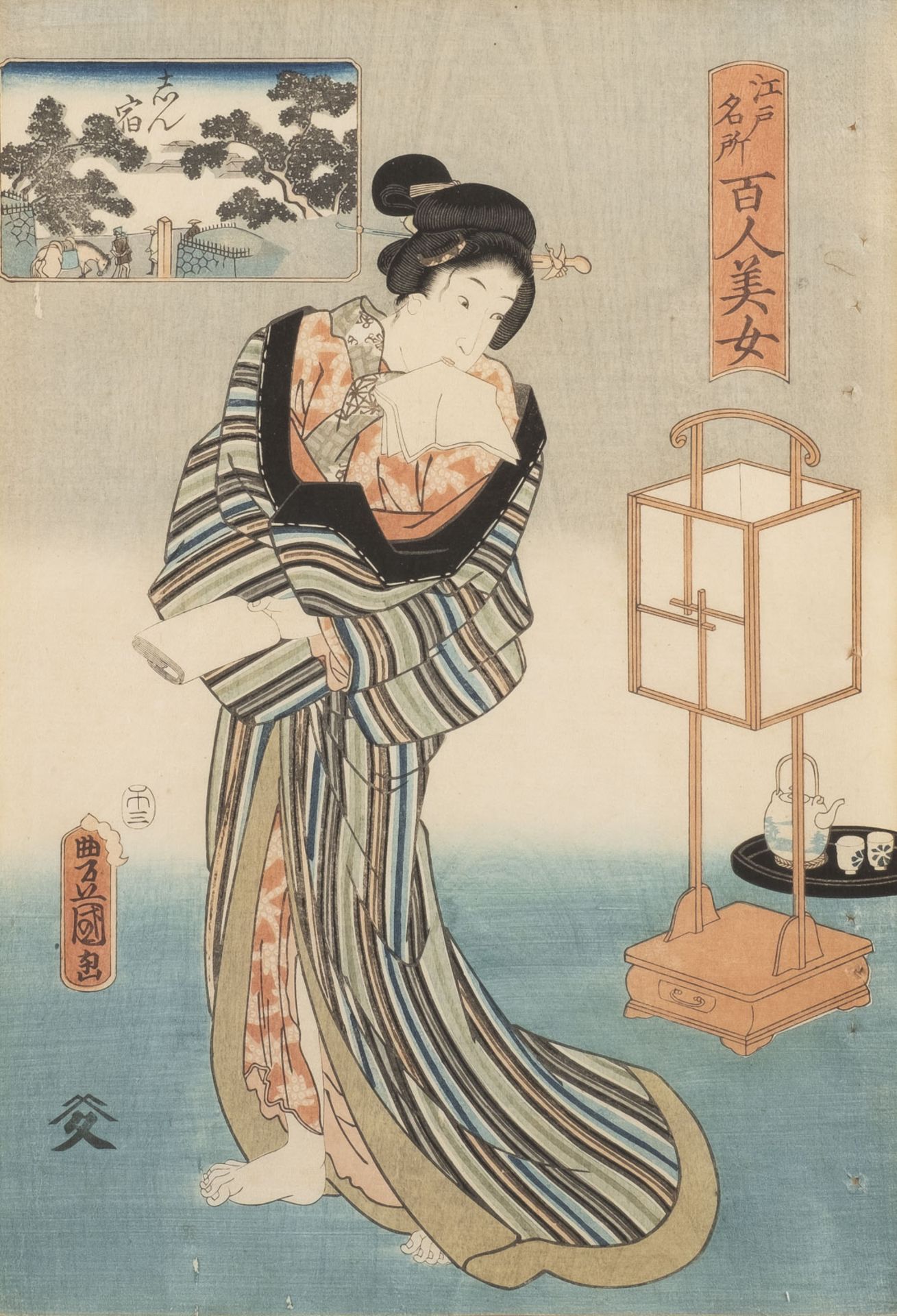 UTAGAWA KUNISADA I, SHINJUKU