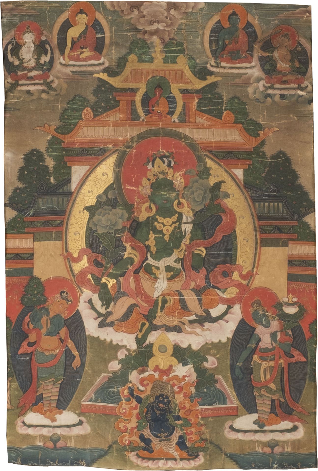 EIN THANGKA DER GRÜNEN TARA