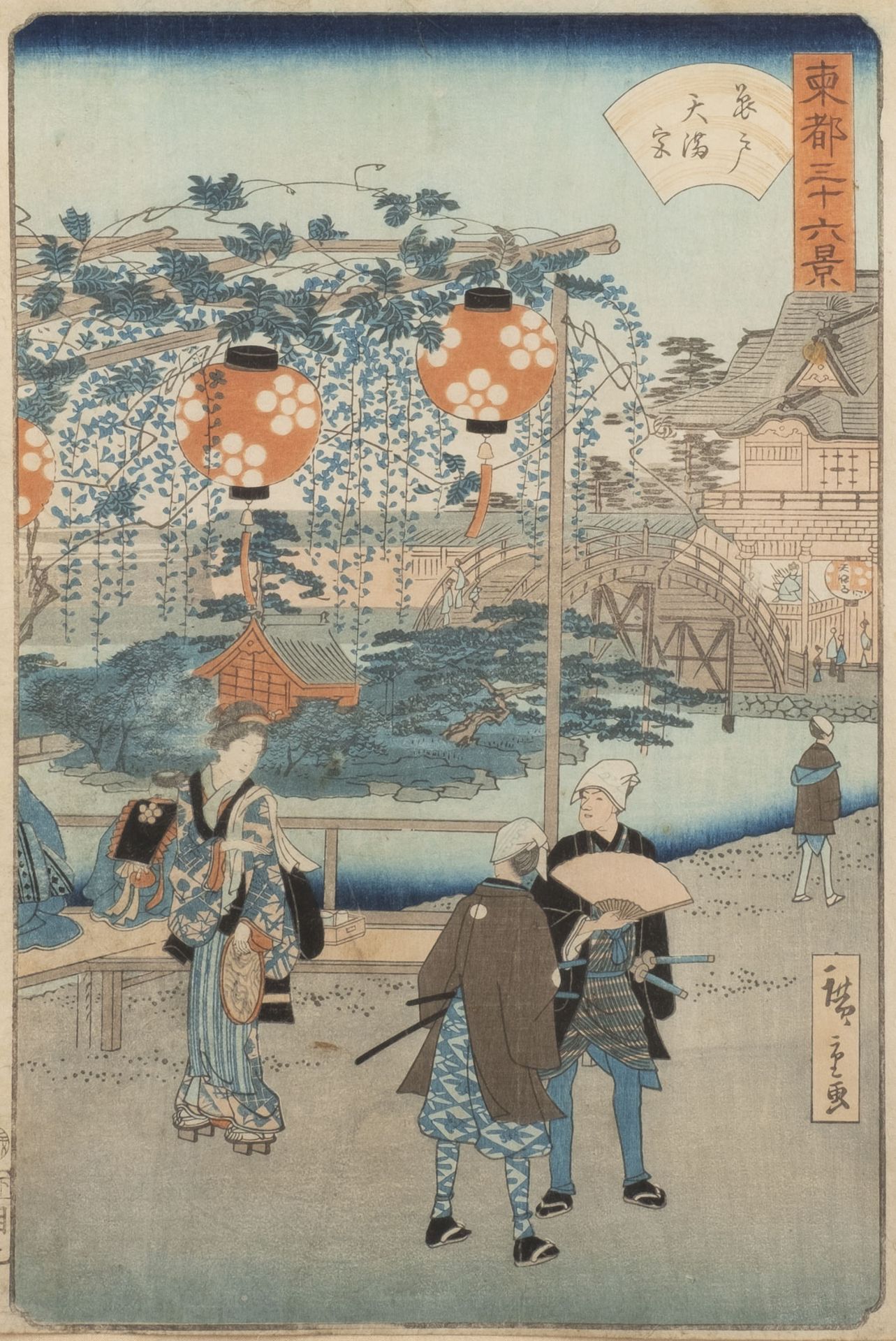 UTAGAWA HIROSHIGE II, KAMEIDO TENMANGU SCHREIN