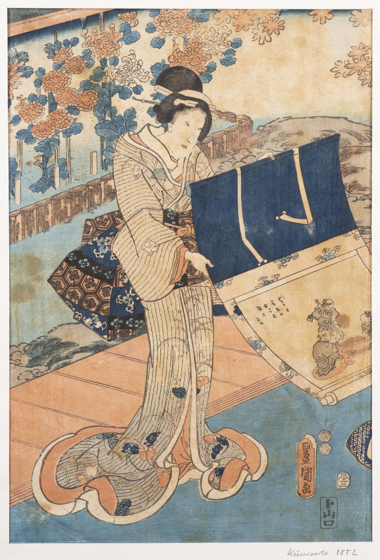 UTAGAWA KUNISADA I, ZWEI GRUPPE GENJI-E - Image 4 of 5