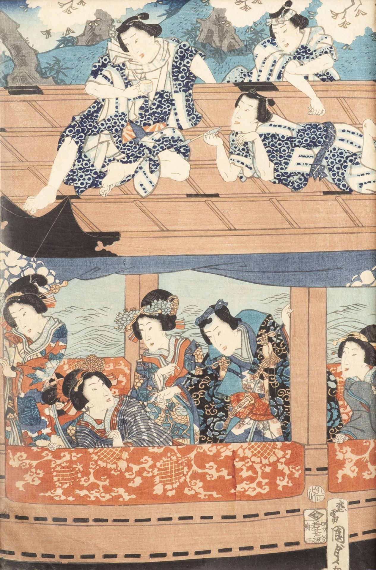 UTAGAWA KUNISADA II, IMAYO GENJI IKI NO KYOKUSUI