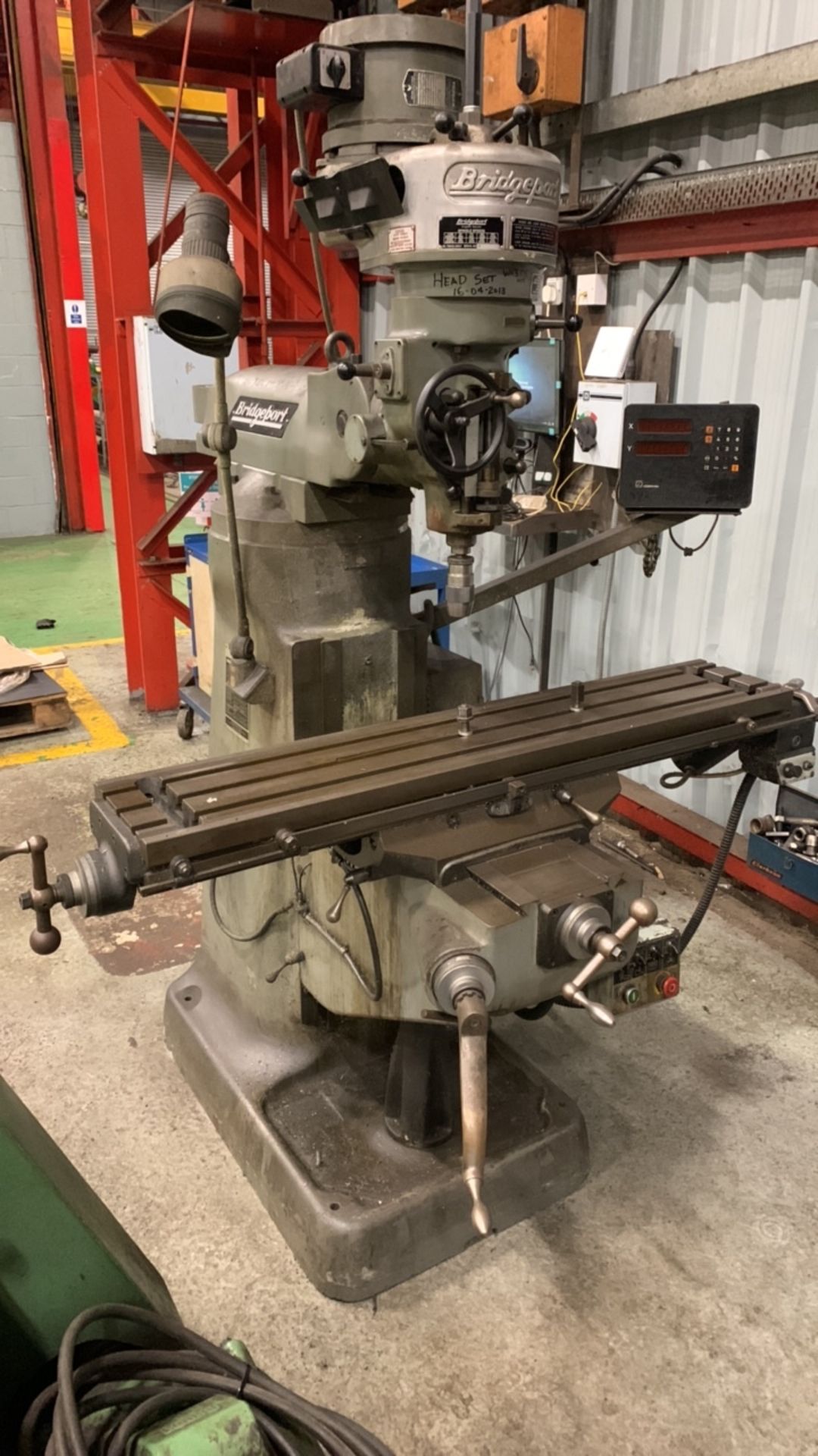Bridgeport Turret Milling Machine , Serial No. 476901290 with Power Long Feed, Heidenhain 2 Axis DRO - Image 2 of 6