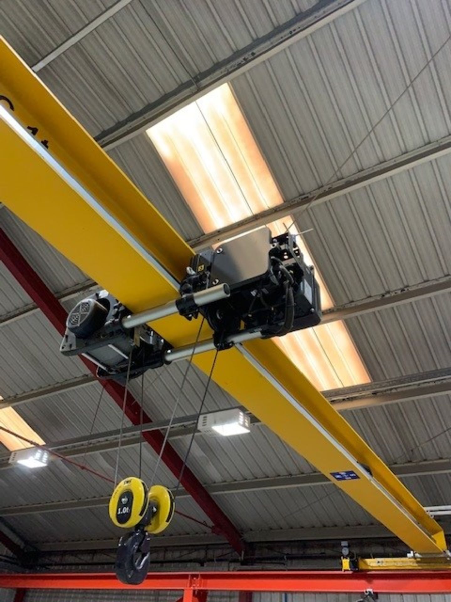 (2) Granada Model RC 1T 1 Tonne Remote Controlled Overhead Cranes (2017) 13m Span x 3.206m High on F - Image 14 of 18