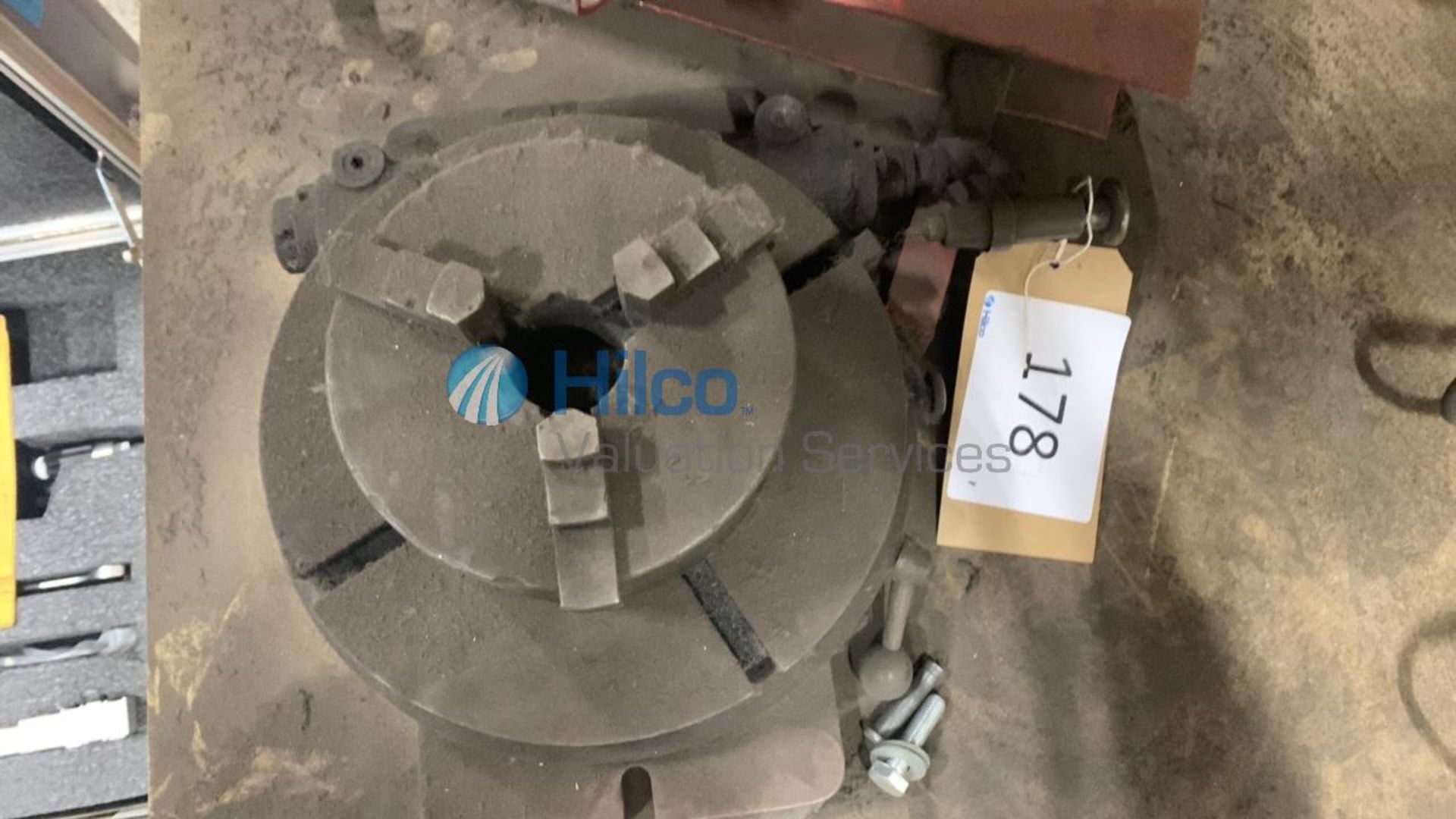 12in Dia Rotary Table and 3 Jaw Chuck - Image 2 of 2