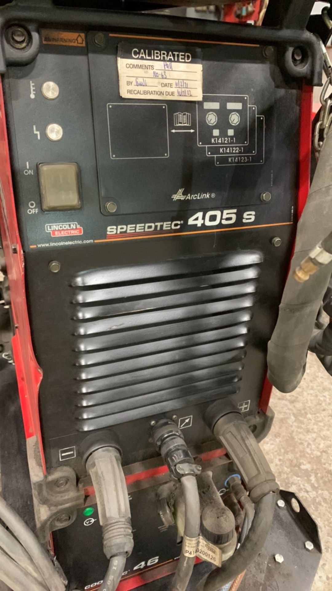 Lincoln Electric Sppedtec 405 S Mig Welding Power Source with PF 42 Wire Feed Unit, Cool Arc 46 W - Image 2 of 4