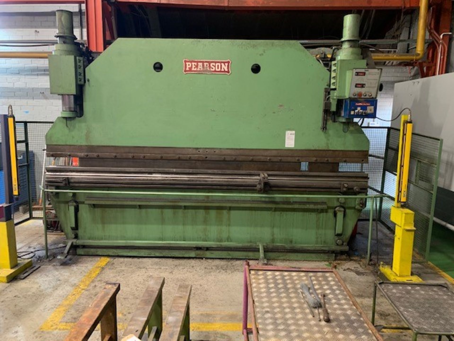 Pearson 12ft 3In x 155 Tonne Pressbrake, Serial No.5921-3 with Control Panel, Sick c4000 Light Guard