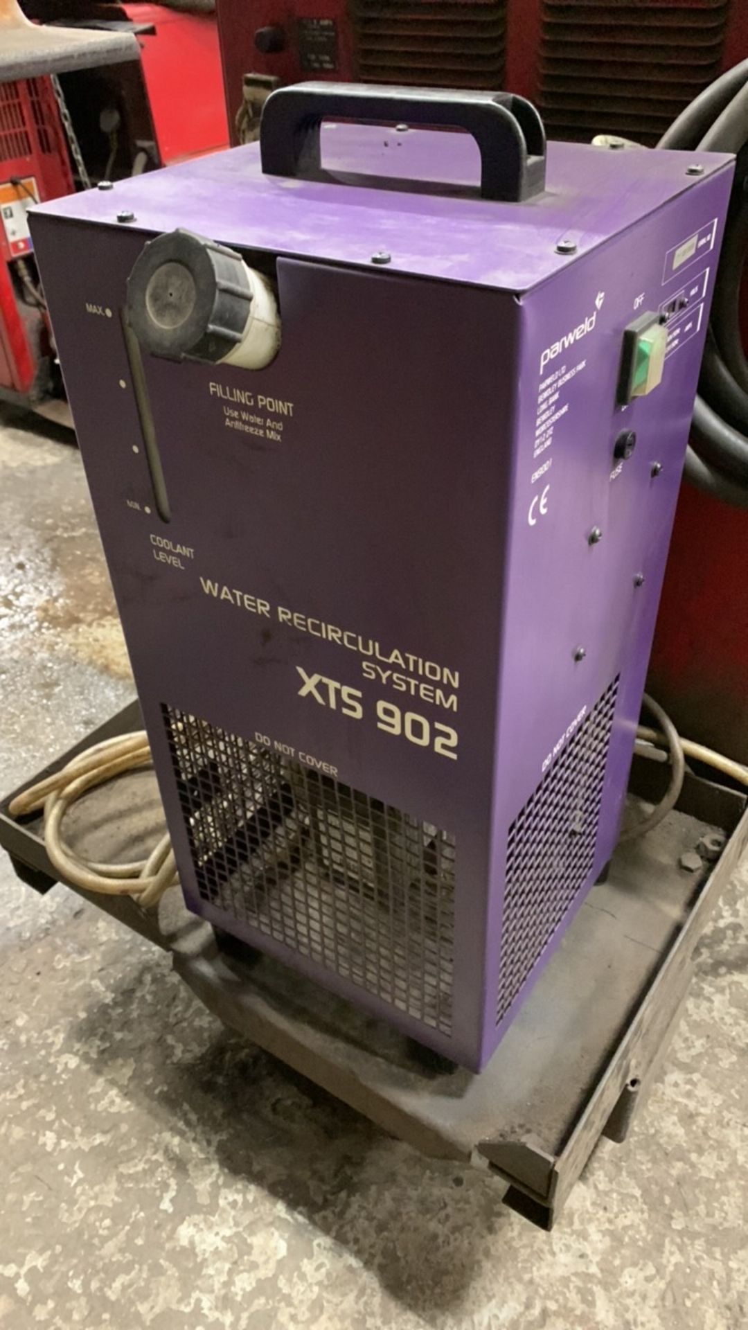 Lincoln Electric Square Wave TIG-355 Welder, Serial No. 019609044443 with Parweld XTS 902 Water Reci - Image 3 of 4