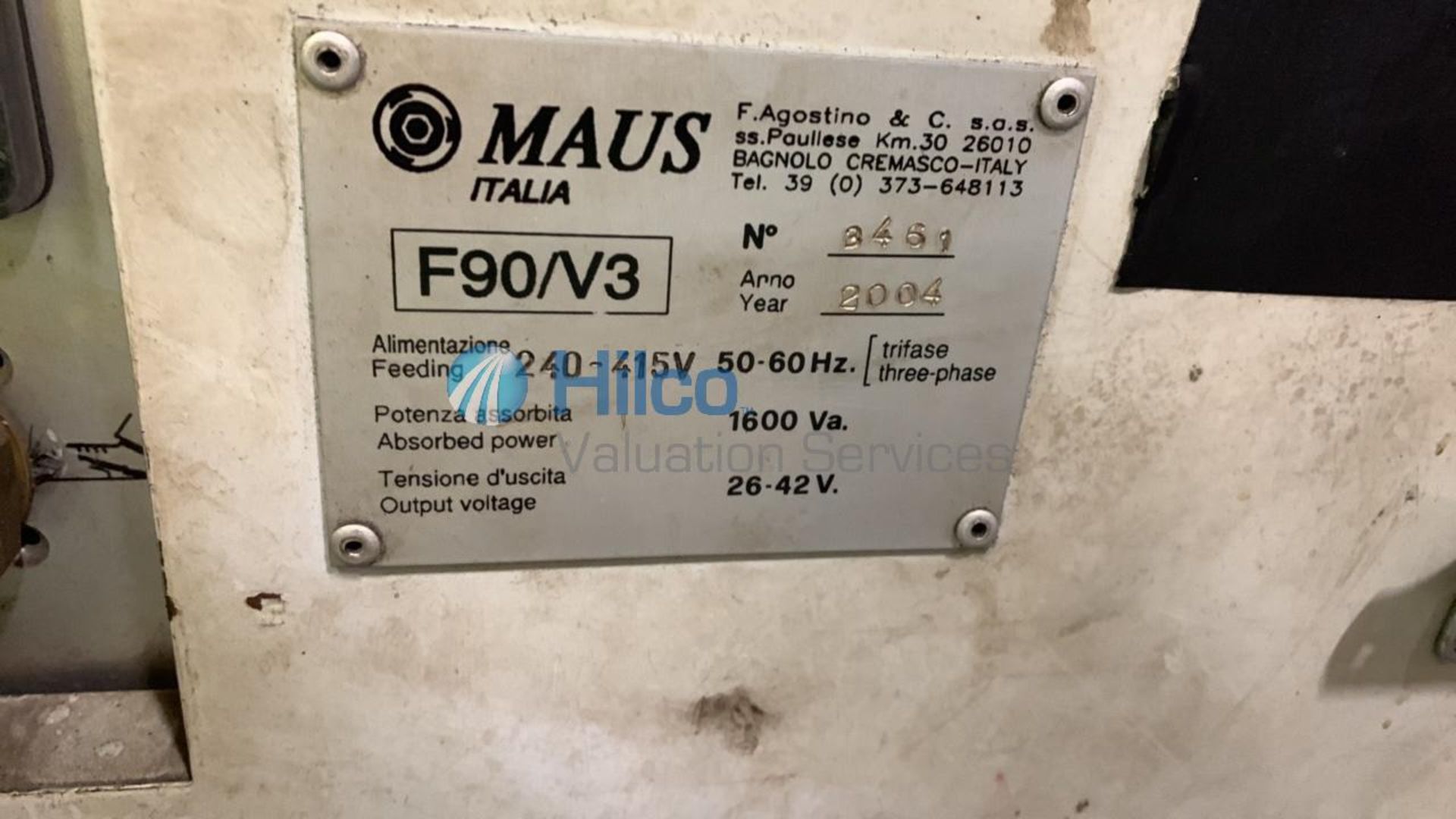Maus M4-Mobile Rolling Motor, Serial No. 151027 (2019) with Maus F90/V3 Controller Serial No 3461 (2 - Image 4 of 5