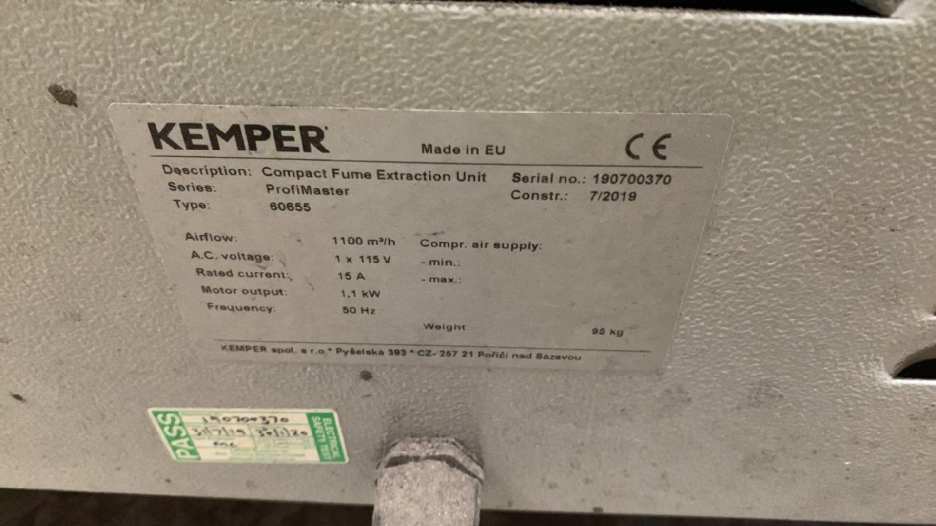 Kemper ProfiMaster 60655 Compact Fume Extraction Unit - Image 2 of 3