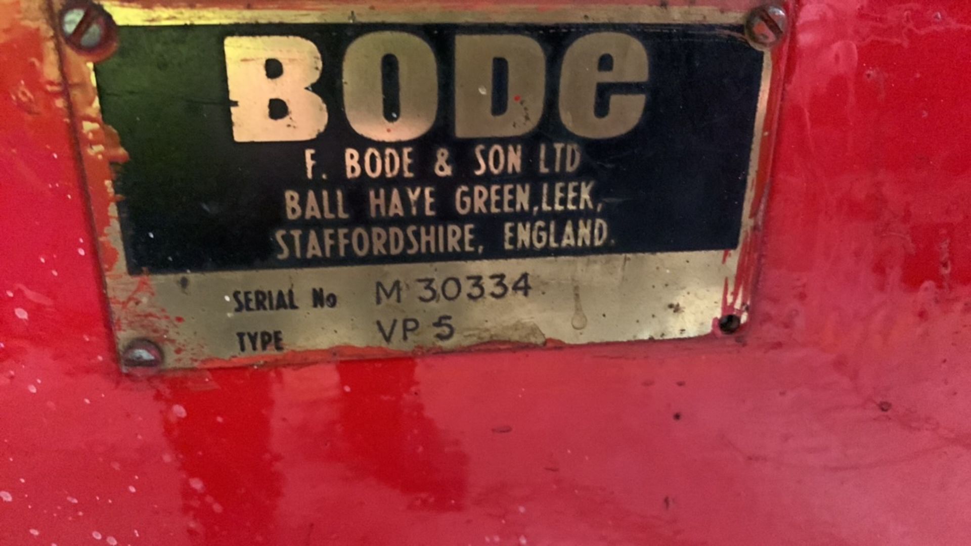 Bode VP-5 Welding Positioner, Serial No. M-30334, 1.5m Dia, Pendant Control - Image 3 of 5
