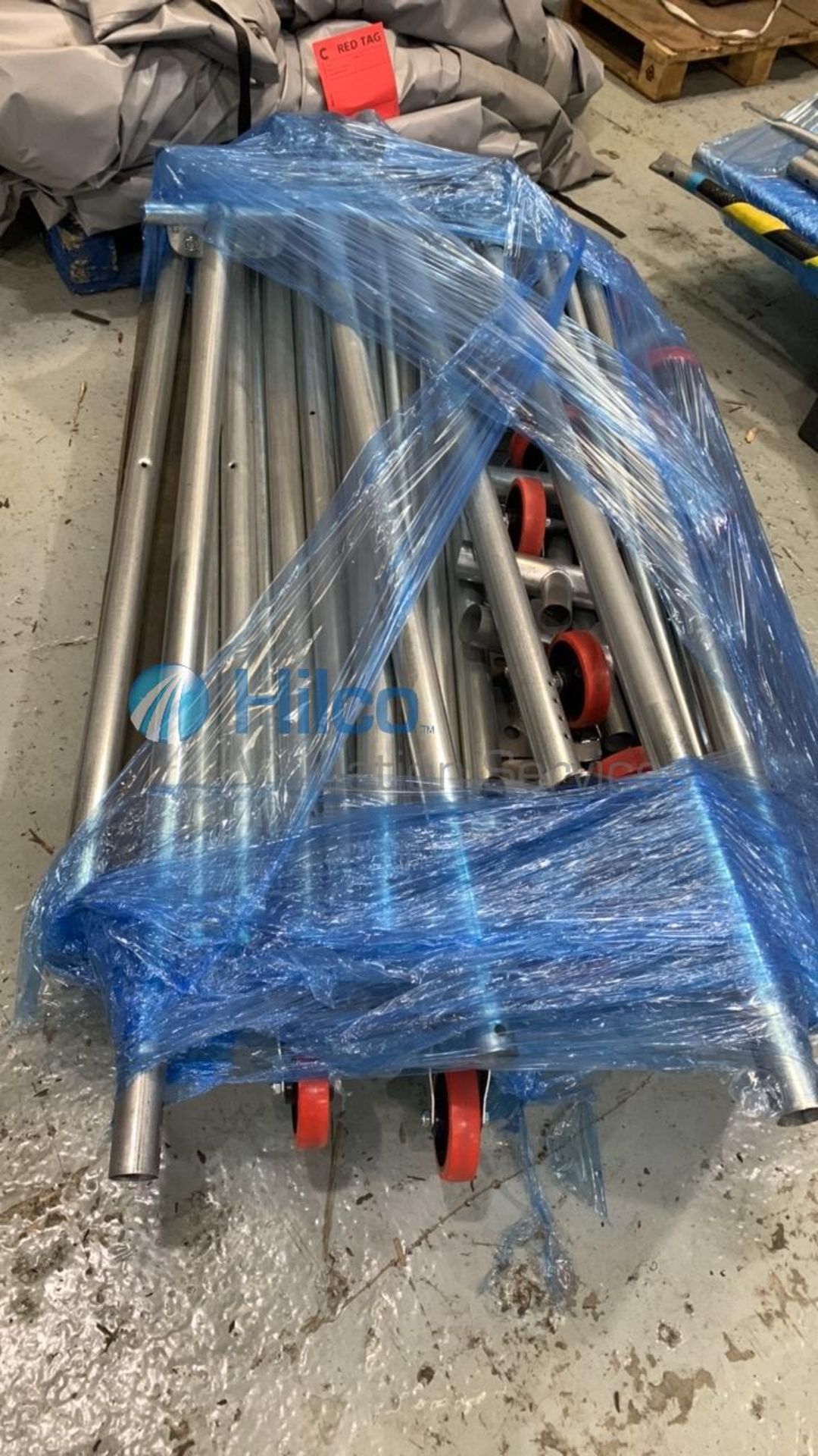 (5) Pallets of Tubular Steel Marquee Components