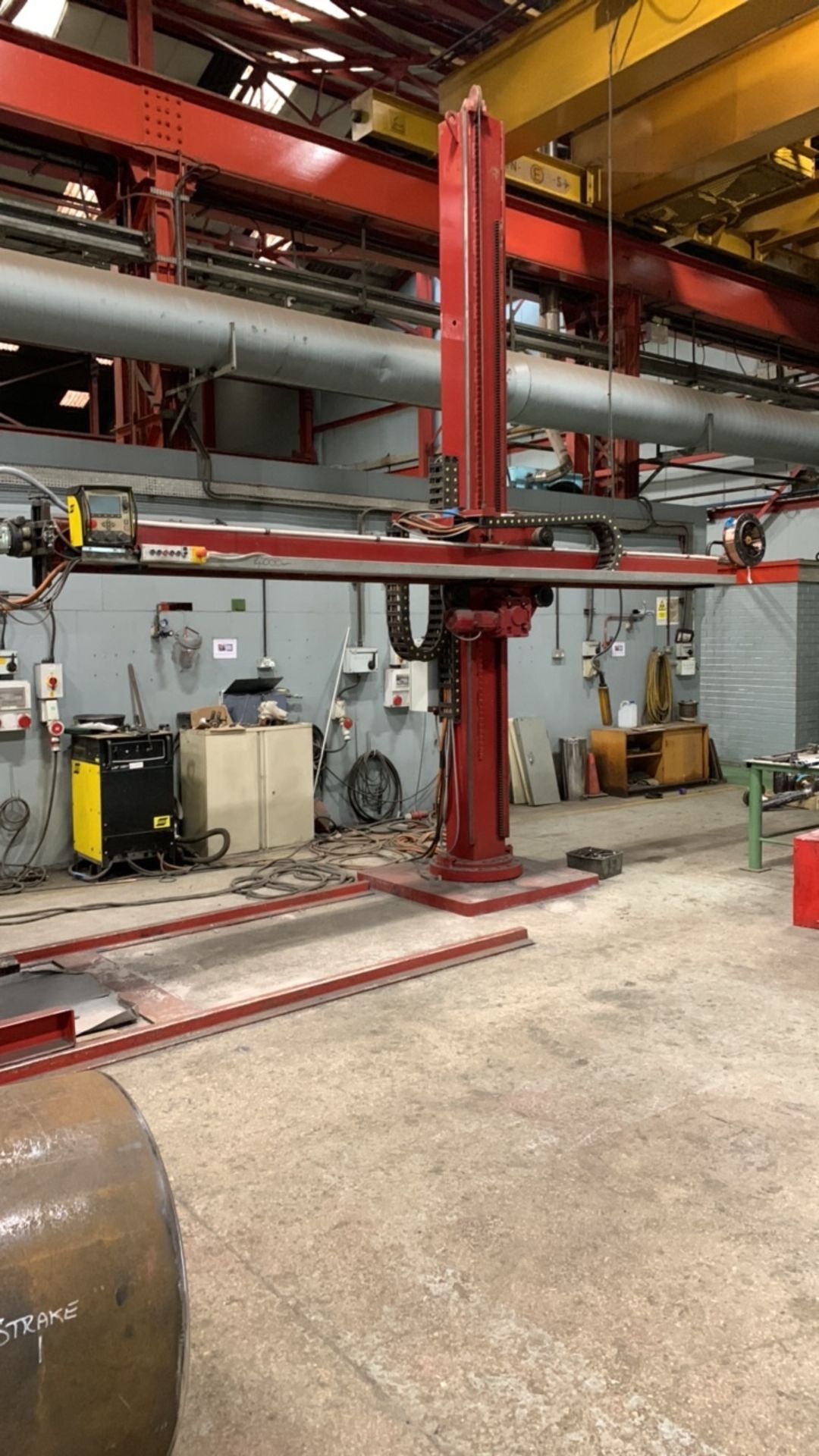 Column & Boom Type Sub Arc Welding System with Red-D-Arc Model MD4MX4M, Serial No. 6300, Esab LAF 10
