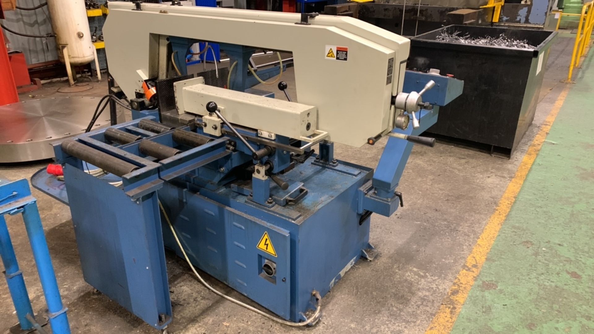 Baileigh Mitring Model BS-20M-DM Horizontal Bandsaw with Gravity Roller Outfeed Conveyor, Serial No. - Image 2 of 5