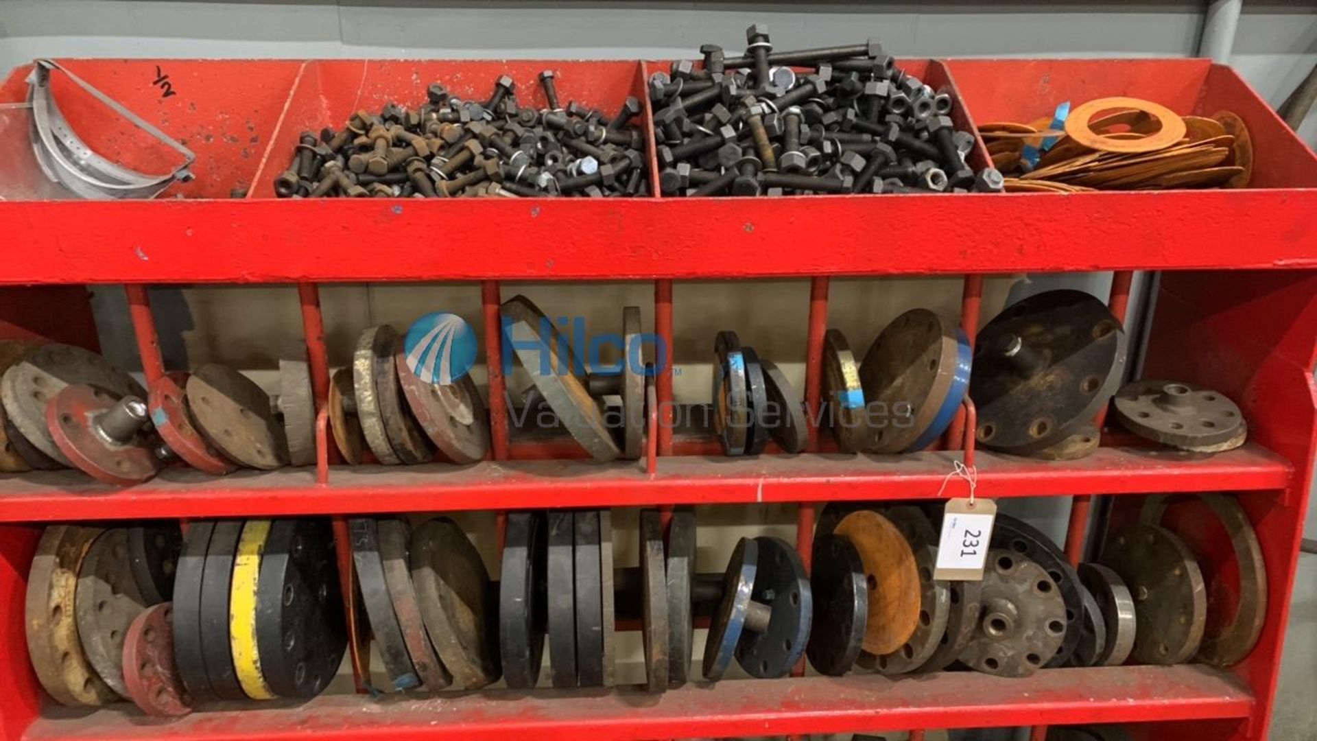 Steel Rack and Contents of Steel Flanges - Image 3 of 3