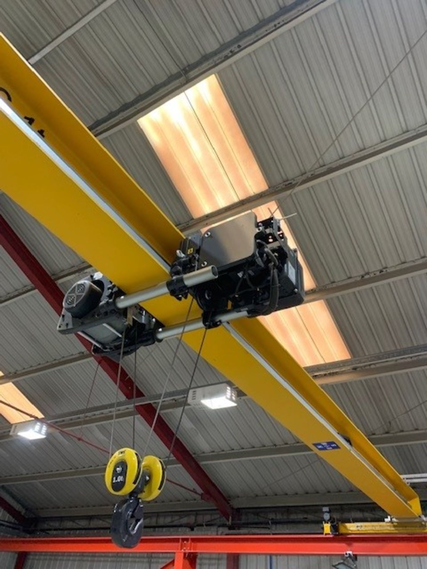 (2) Granada Model RC 1T 1 Tonne Remote Controlled Overhead Cranes (2017) 13m Span x 3.206m High on F - Image 13 of 18