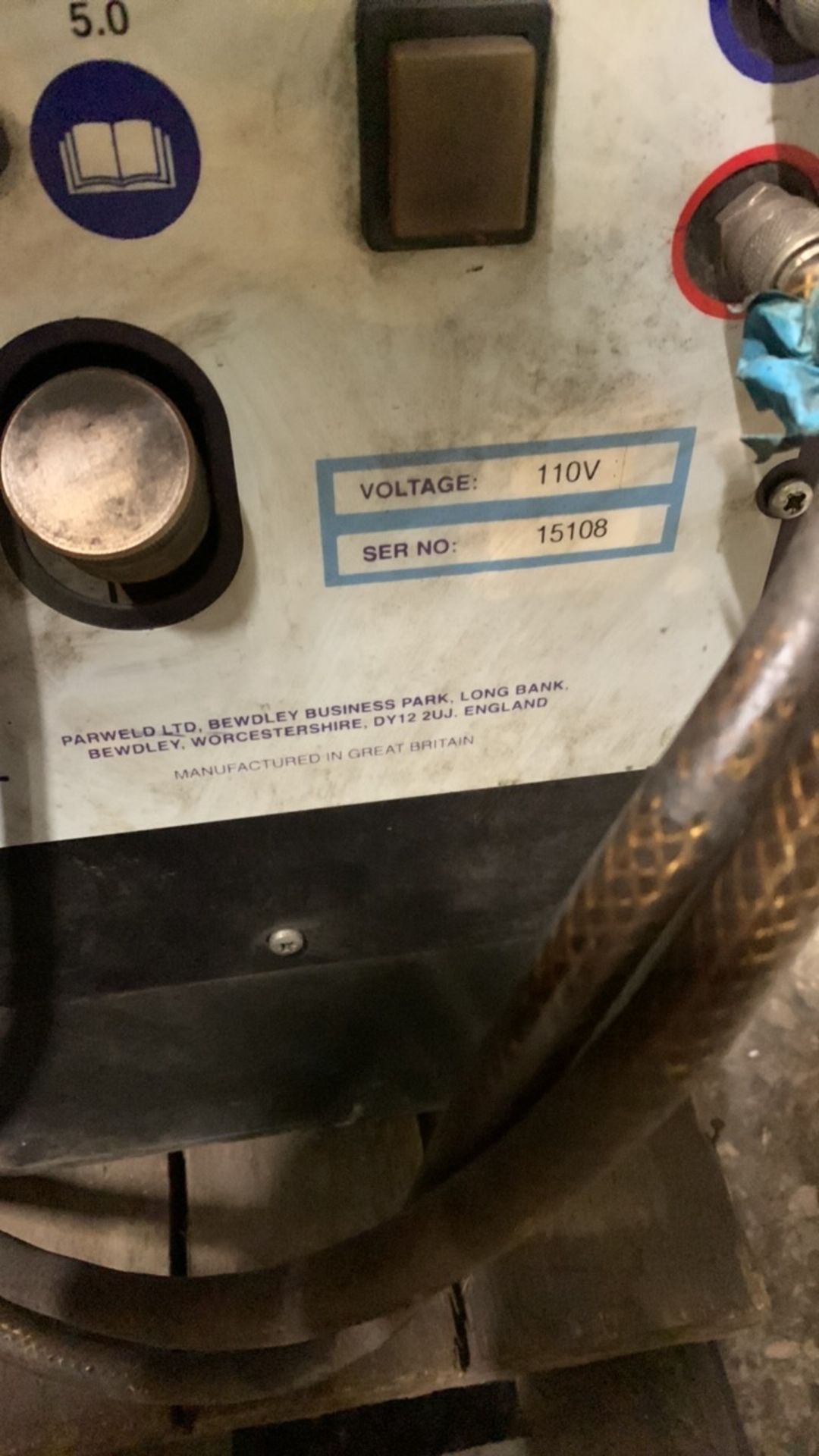 Lincoln Electric Square Wave TIG-350 Welder, Serial No. AC771686 with Parweld Water recirculation Sy - Image 5 of 5