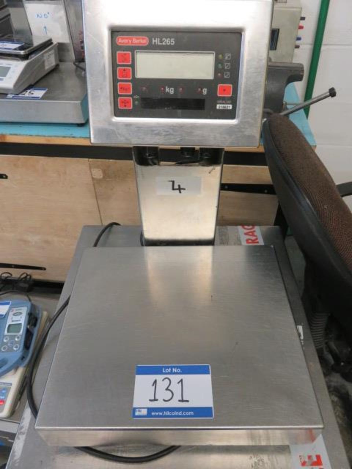 Avert Berkel HL265 Digital Weigh Scale Serial No. 018821.