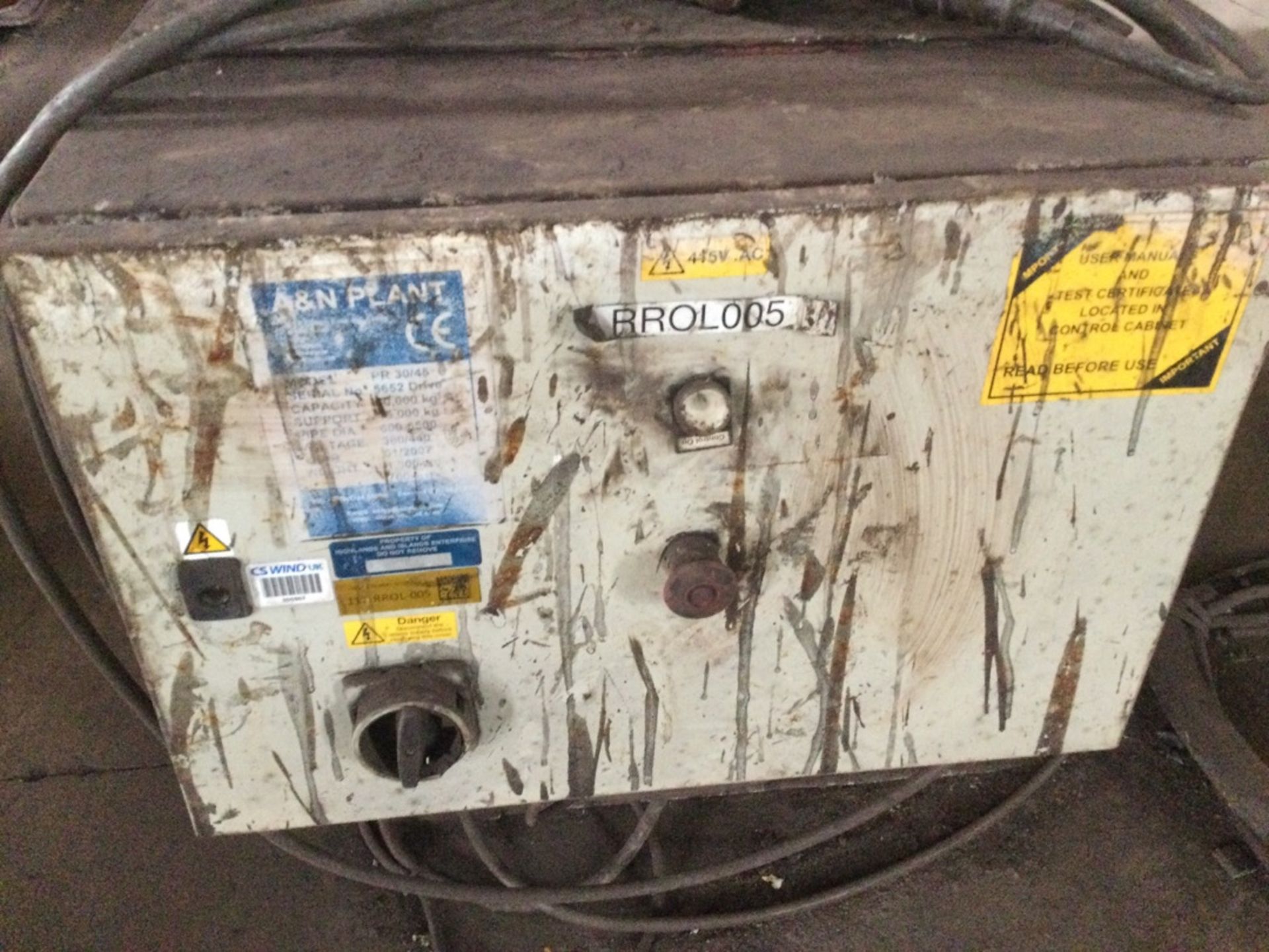 ESAB FIT-30-TC & PR30/45 Welding Rotator. Serial number 5082 0303. Comprising Esab Model FIT-30-TC P - Image 5 of 5