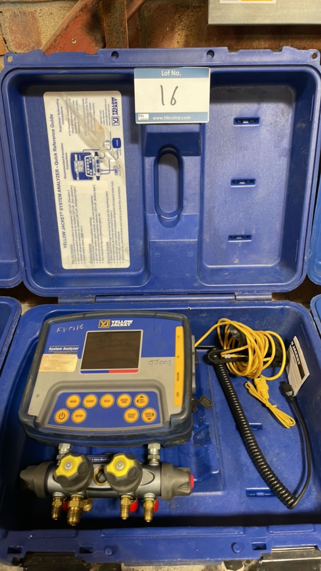 Yellow Jacket 40815 Refrigeration System Analyzer with TITAN 4-Valve Manifold