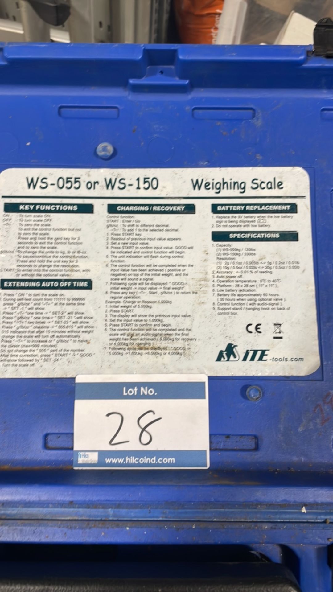 ITE WS-150 Electronic Charging Scales 150kg Capacity - Image 4 of 4