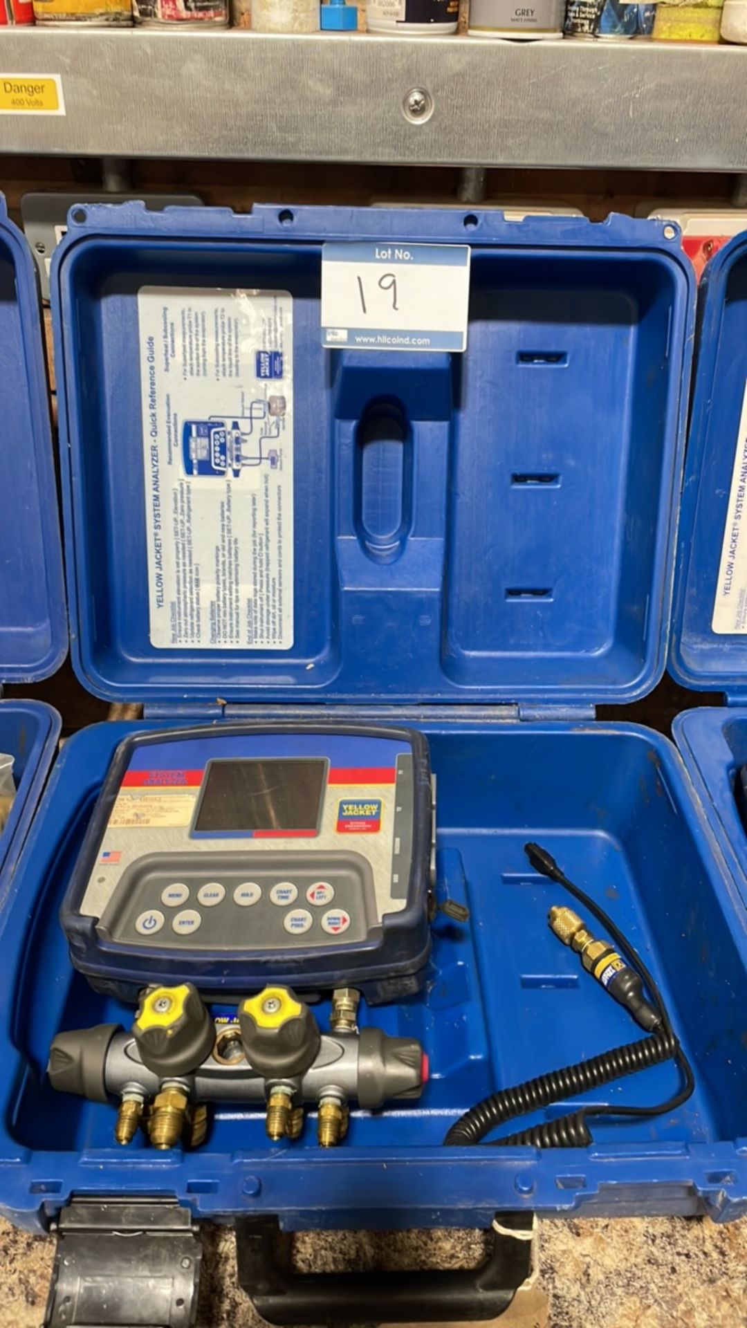 Yellow Jacket Refrigeration System Analyzer with TITAN 4-Valve Manifold