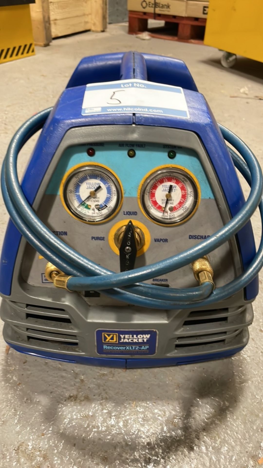 Yellow Jacket RecoverXLT Refrigerant Recovery Unit - Image 4 of 6