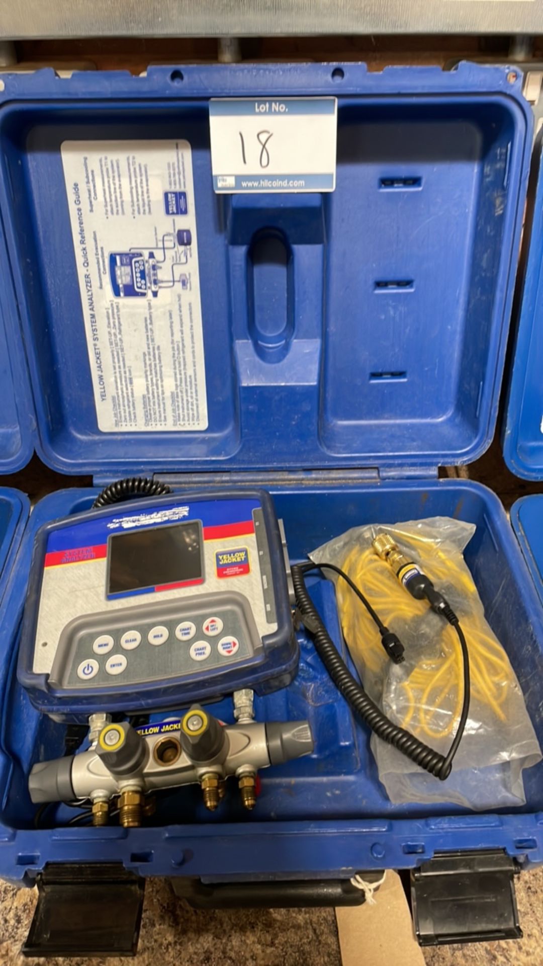 Yellow Jacket Refrigeration System Analyzer with TITAN 4-Valve Manifold