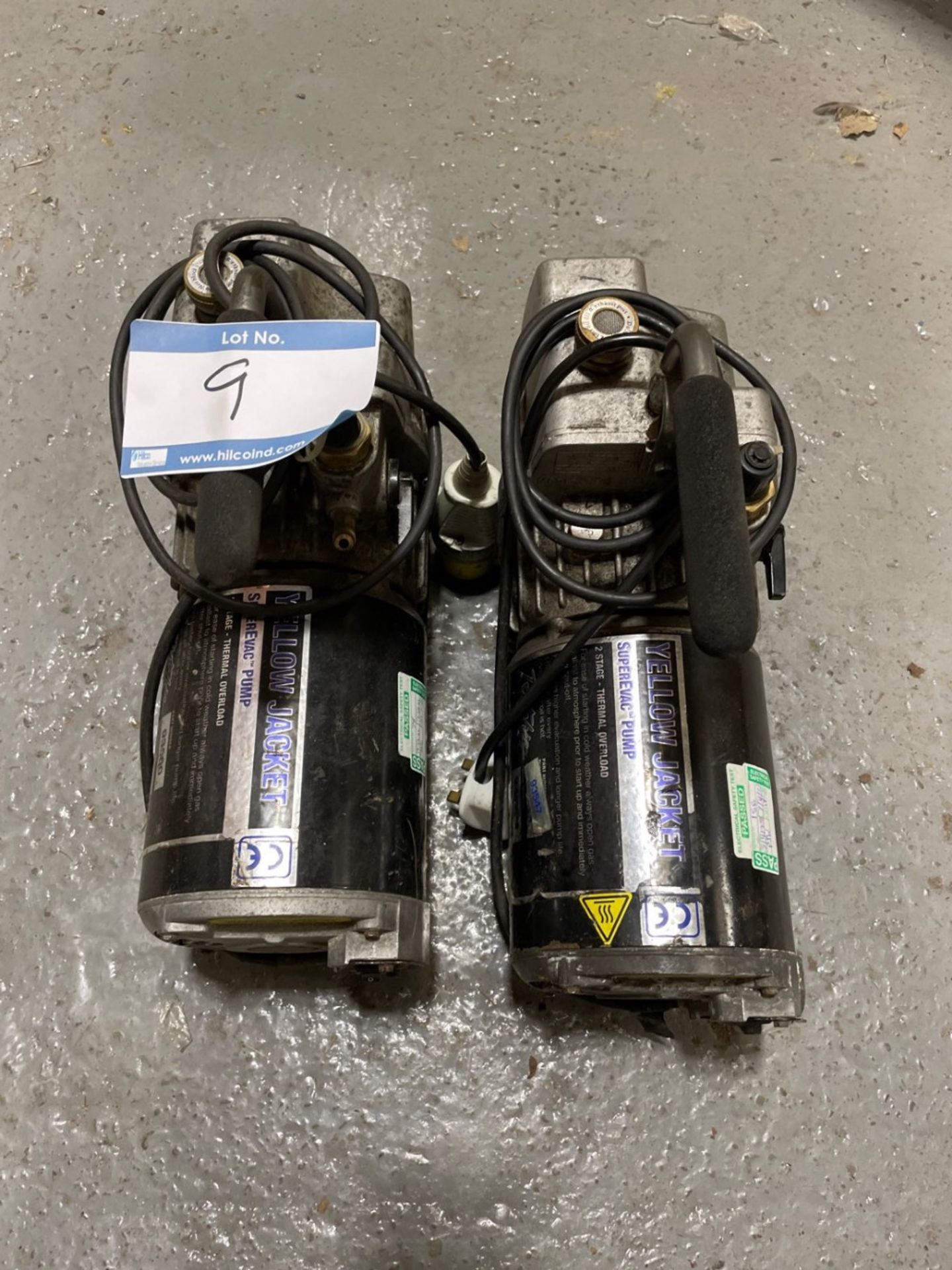 (2) Yellow Jacket SuperEvac Pumps