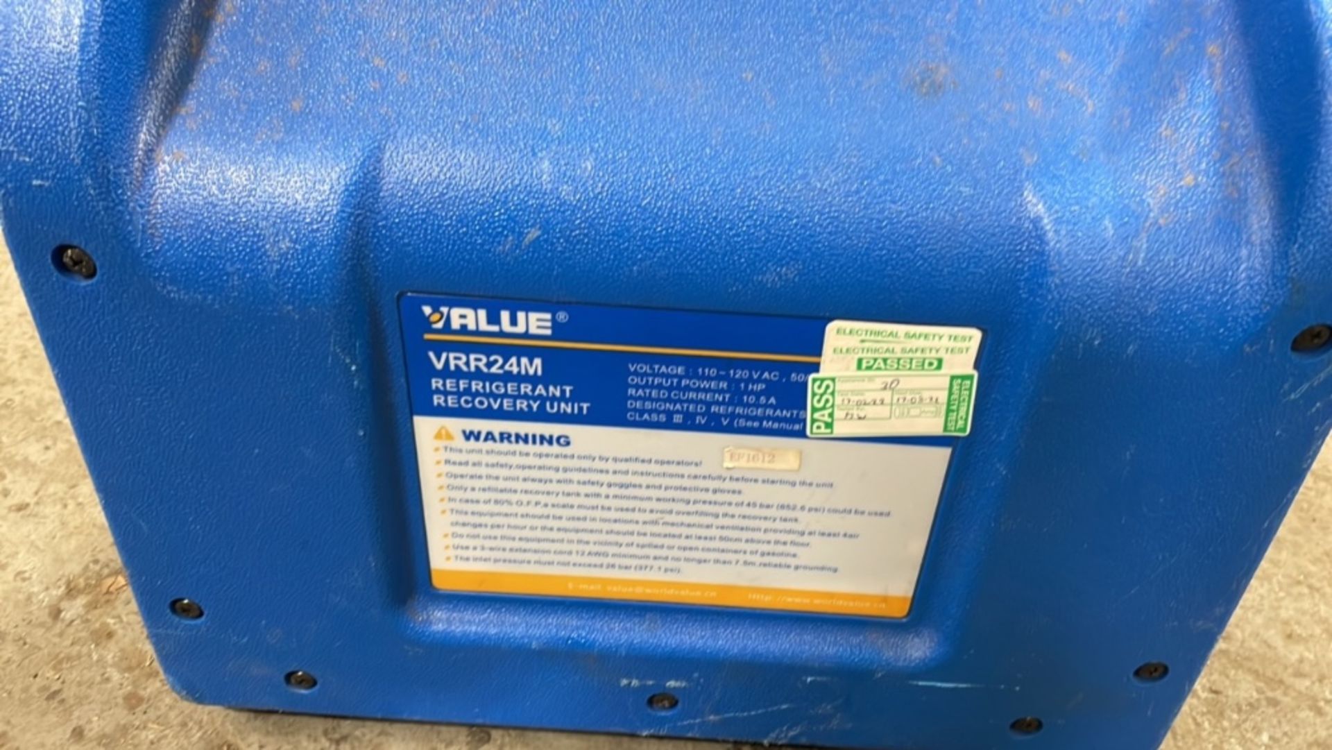 Value VRR24M Refrigerant Recovery Unit - Image 4 of 4