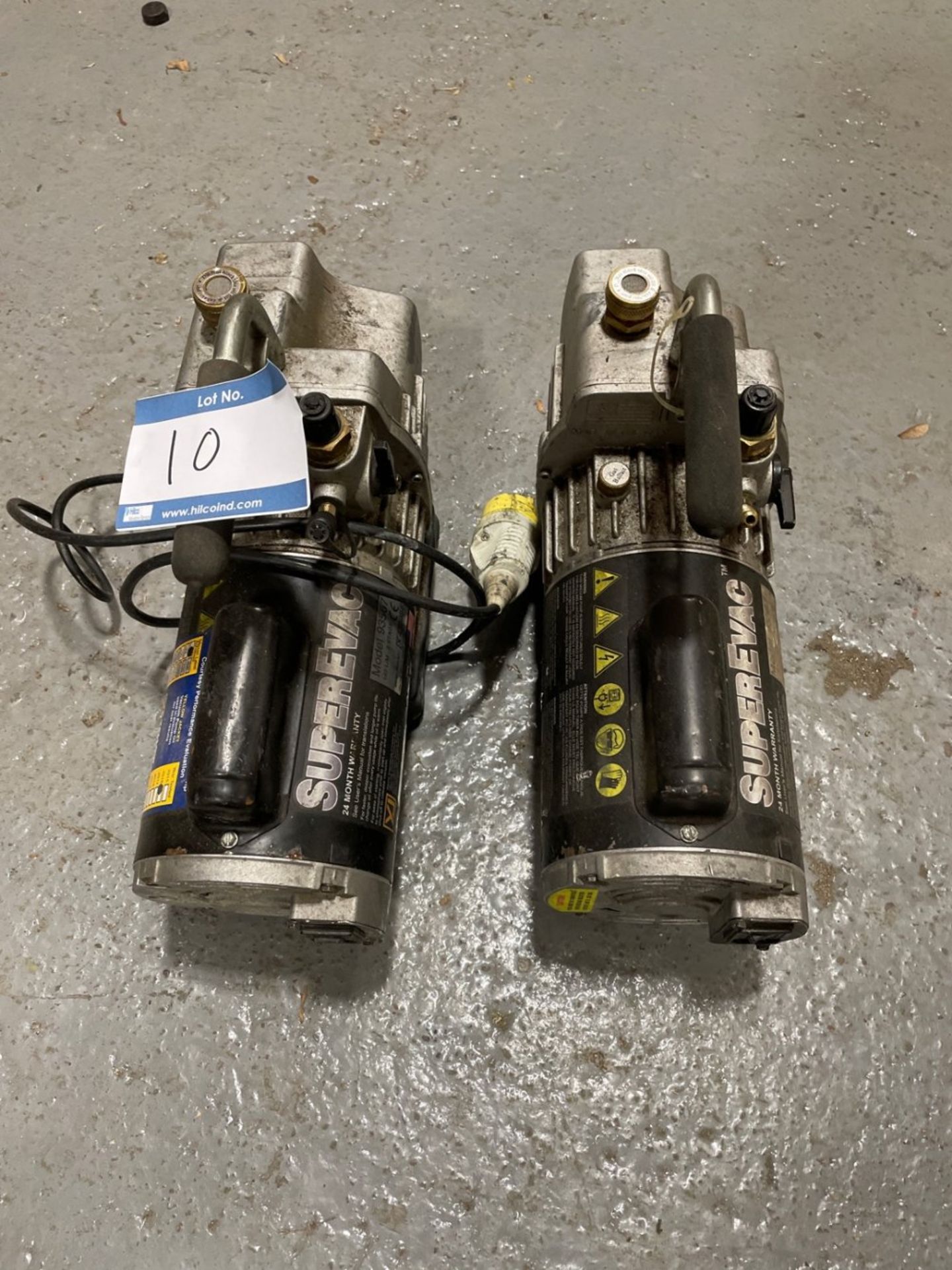 (1) Yellow Jacket SuperEvac Pump Model 93567 (1) Yellow Jacket SuperEvac Pump