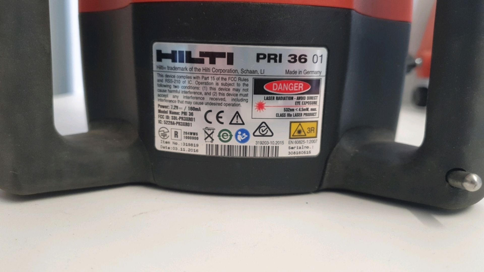 Hilti PRI 36 Rotating Laser, PRA 36&72 Measuring System and Mount - Image 6 of 8
