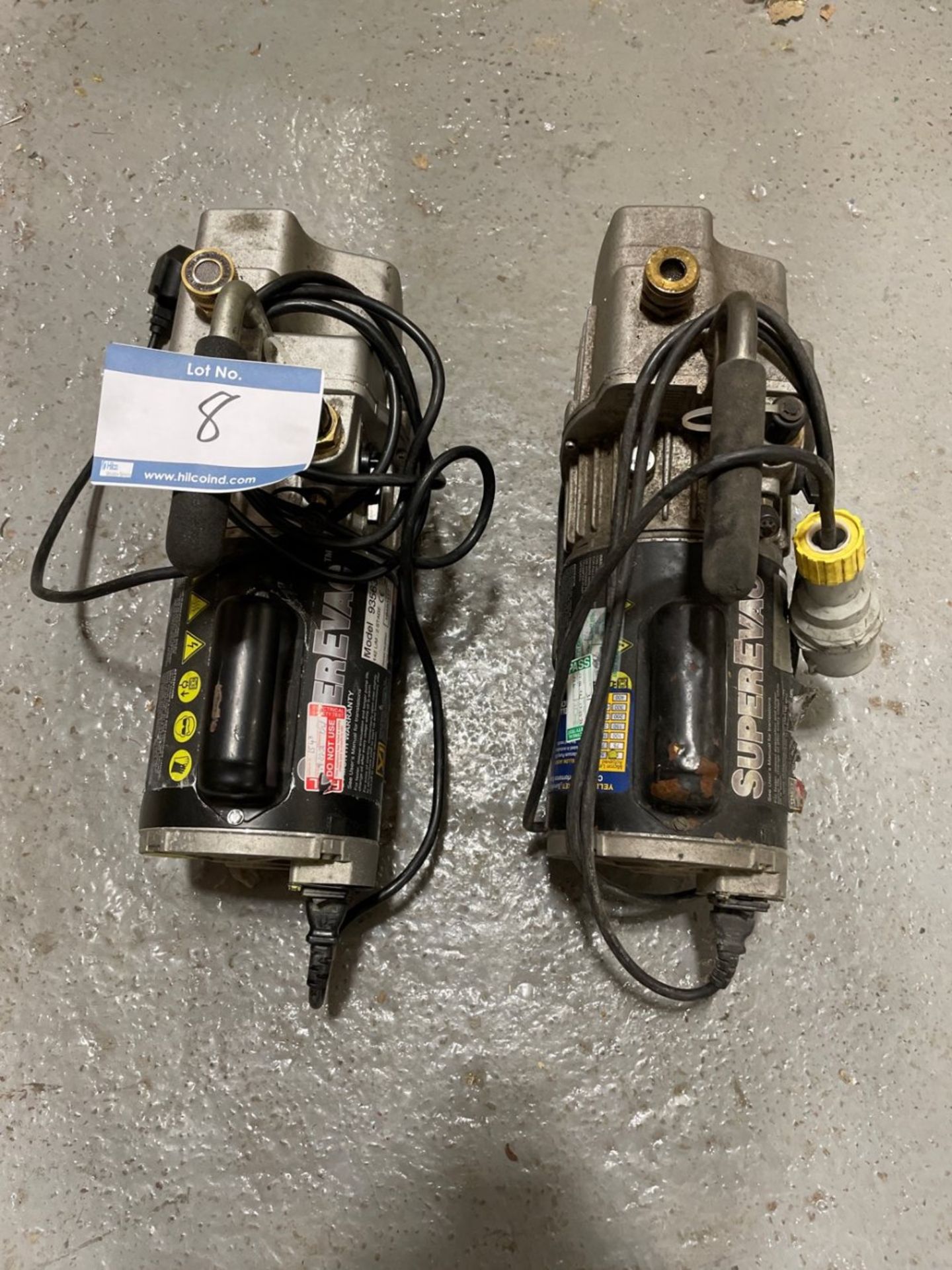 (1) Yellow Jack SuperEvac 93563 Vacuum Pumps (1) Yellow Jacket SuperEvac Vacuum Pump - Image 2 of 2