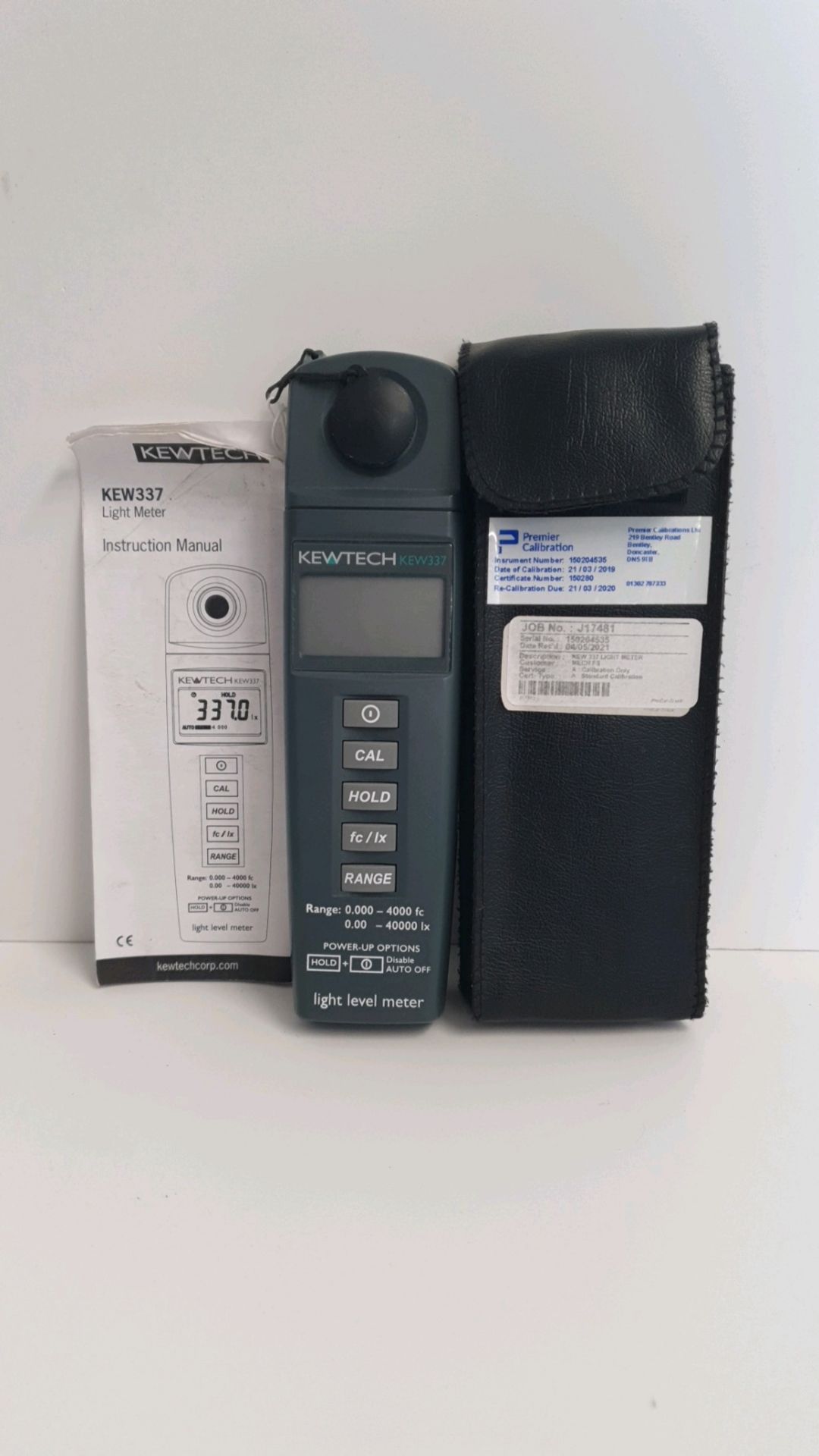 Kewtech KEW337 Light Meter