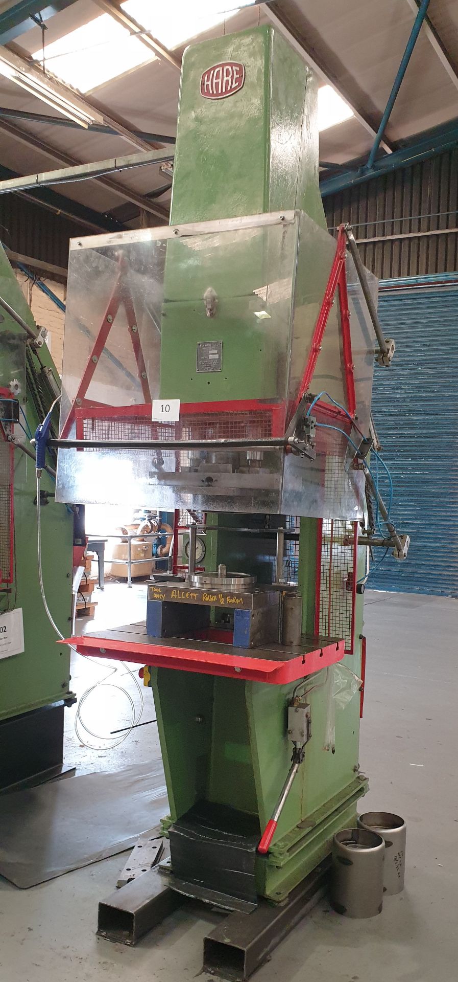 P J Hare NSFT, 15 Tonne High Speed C-Frame Hydraulic Power Press With Guards , Serial Number: 806119