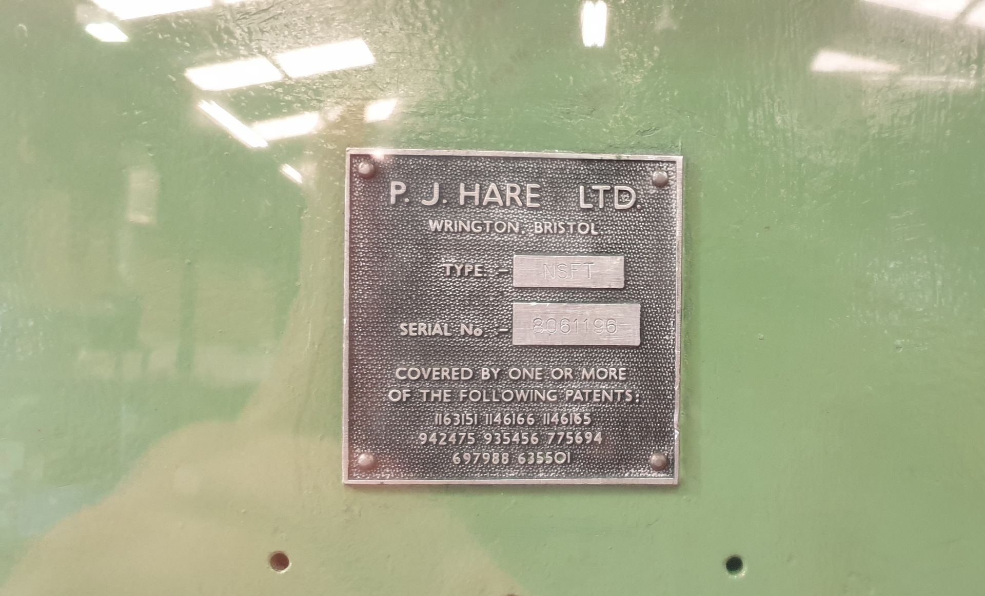 P J Hare NSFT, 15 Tonne High Speed C-Frame Hydraulic Power Press With Guards , Serial Number: 806119 - Image 3 of 3