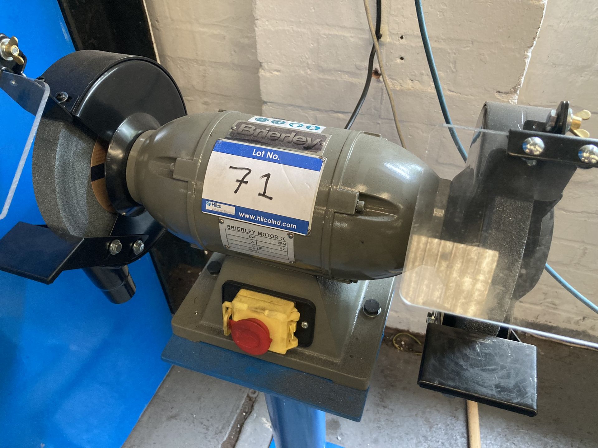 Brierley 3ph Double Ended Grinder, 0-3kw Rated, 20cm Diameter Wheels