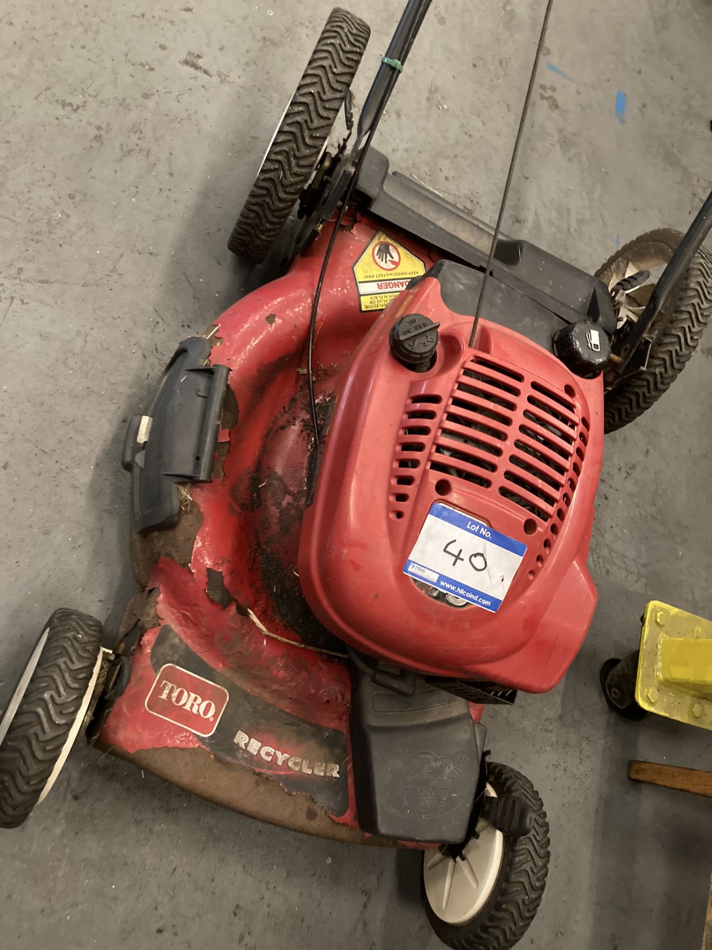 Toro Petrol Driven Rotary Lawnmower, Approx 19in