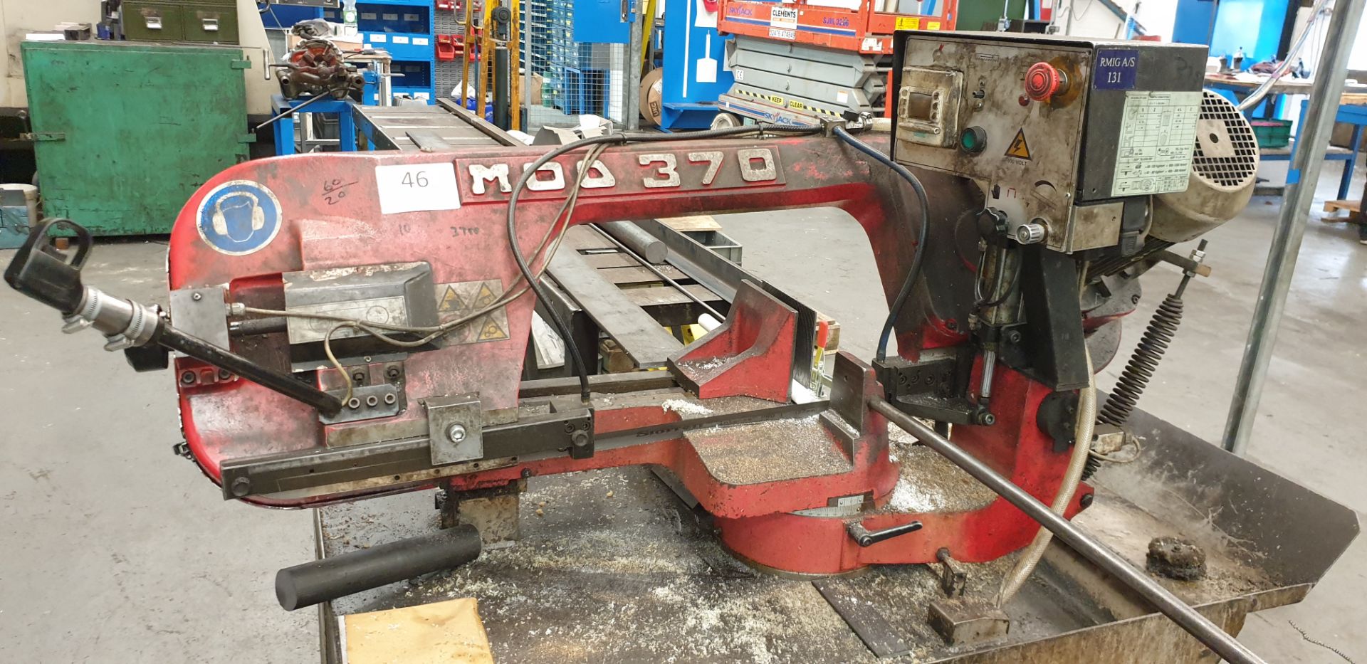 Bianco MOD 370, Hinge Type Horizontal Band Saw, Capacity Approx. 300mm Round , Serial Number: 003300