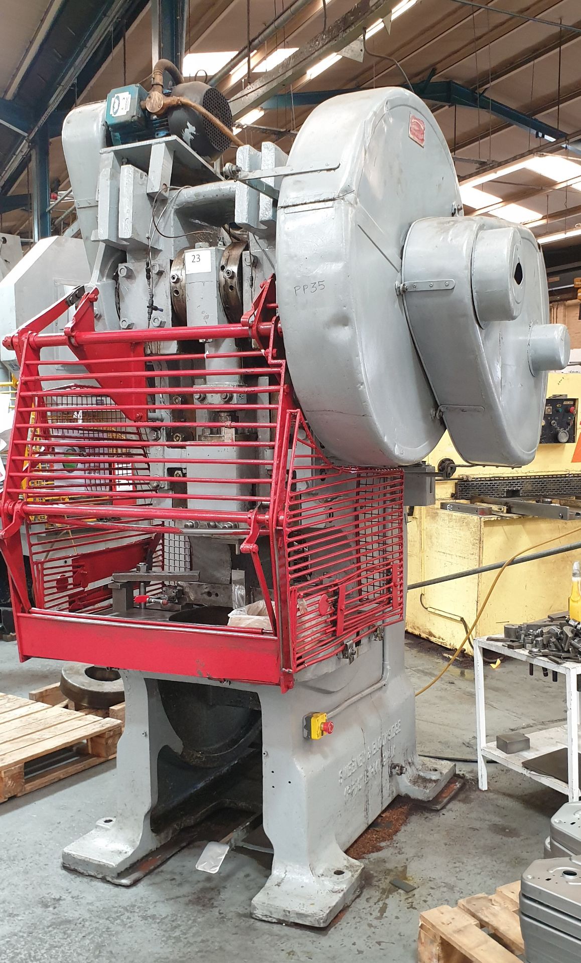 Sweeney & Blocksidge 70-Ton Rated C-Frame Fixed Open Back Mechanical Power Press With Interlock Guar - Image 3 of 4